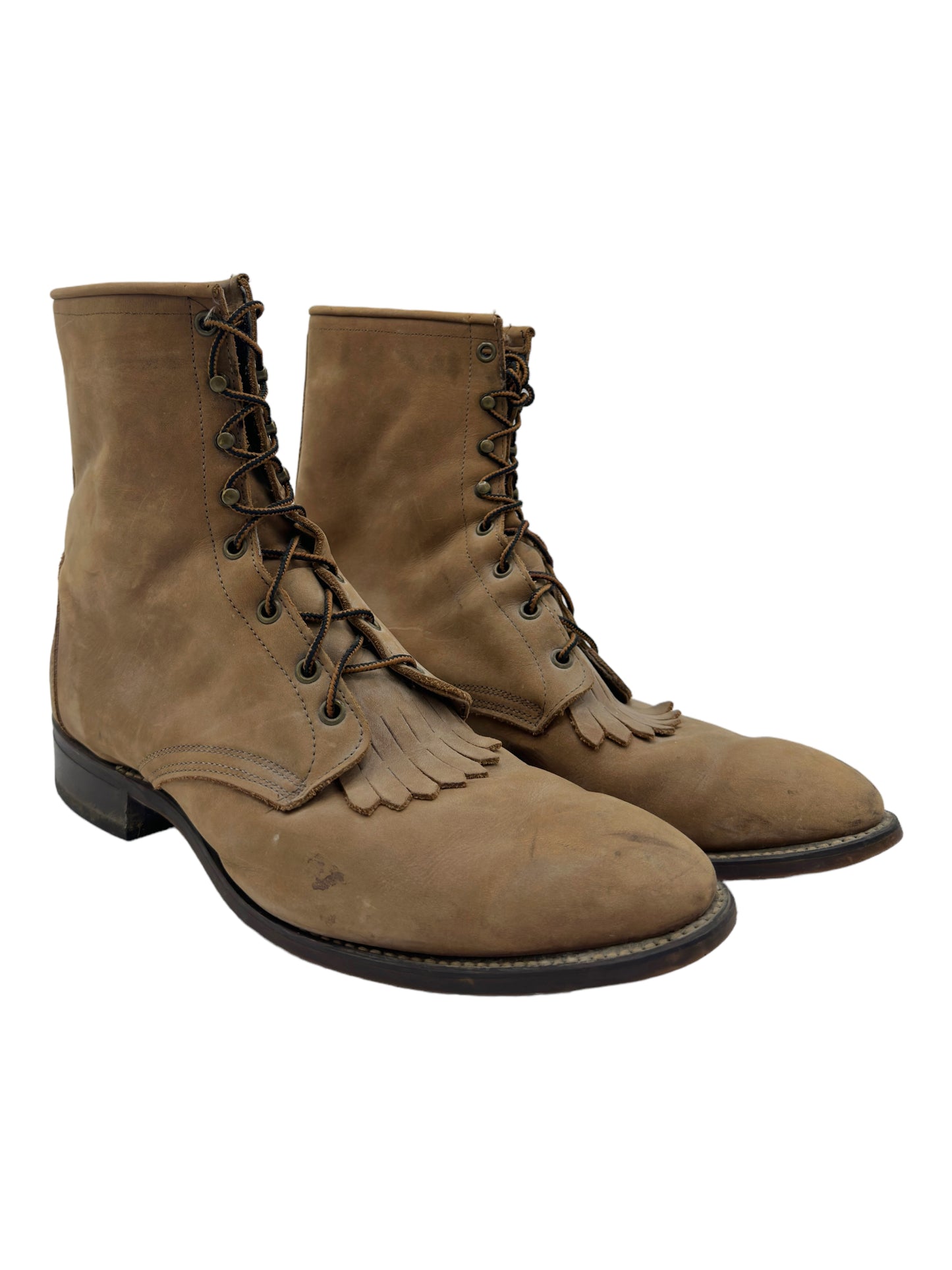 Laredo Roper Tan Lace Up Boots