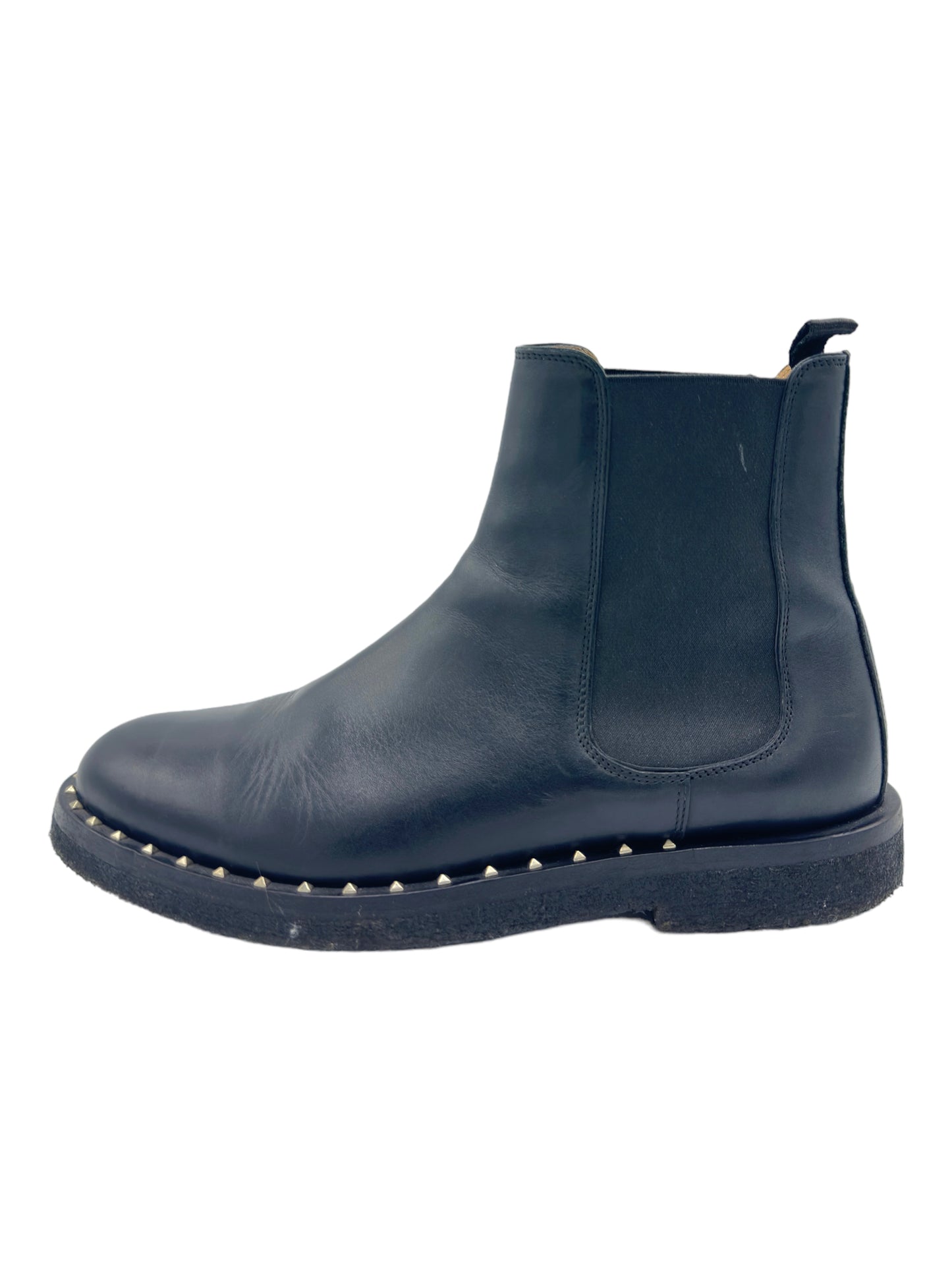 Valentino Black Studded Sole Chelsea Boot