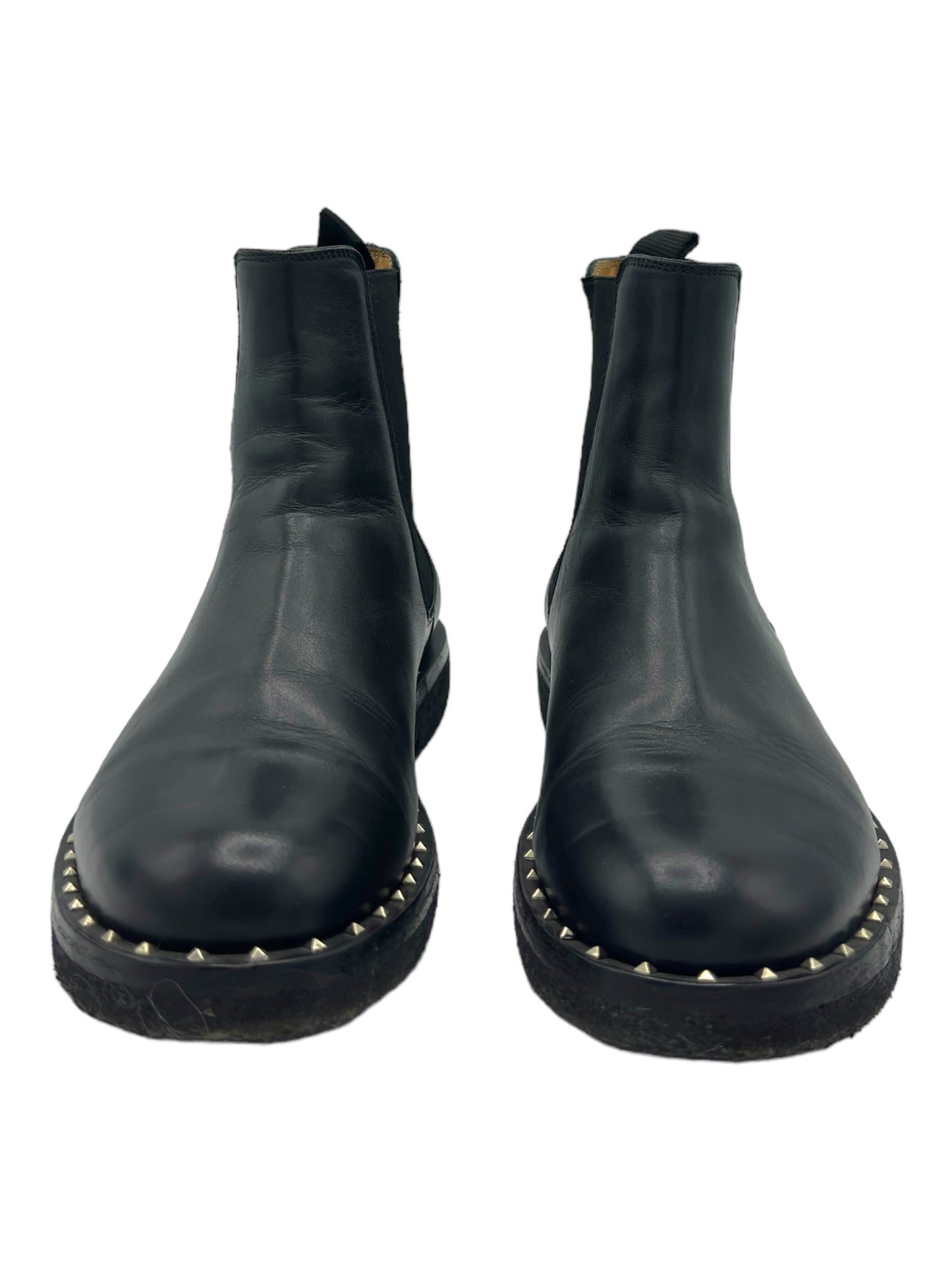 Valentino Black Studded Sole Chelsea Boot