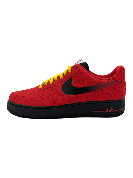 Nike air force 1 clearance red paisley