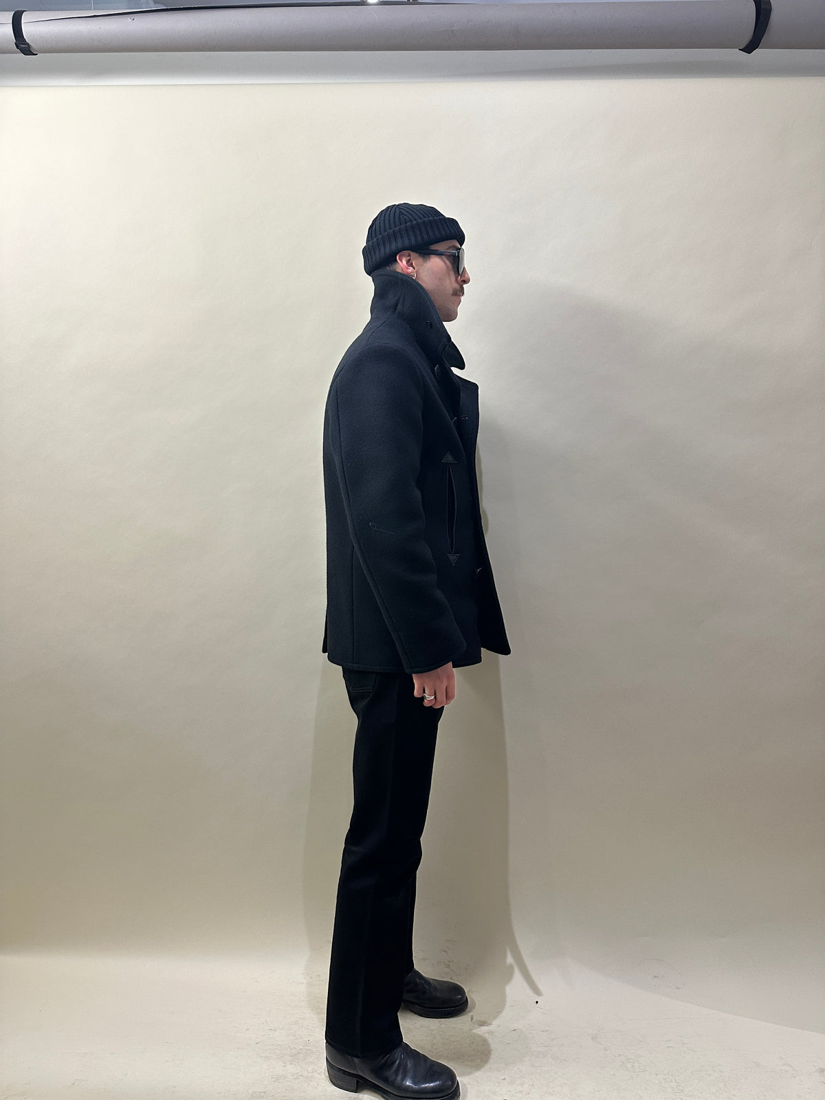 Buzz Rickson x William Gibson Black Melton Wool US Navy Peacoat 40
