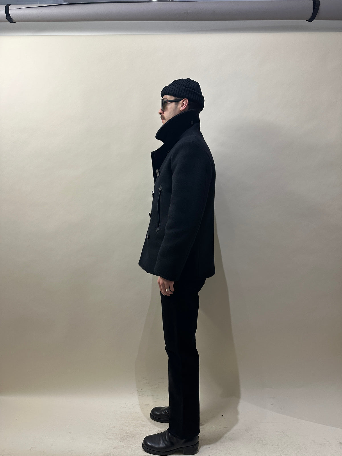 Buzz Rickson x William Gibson Black Melton Wool US Navy Peacoat 40
