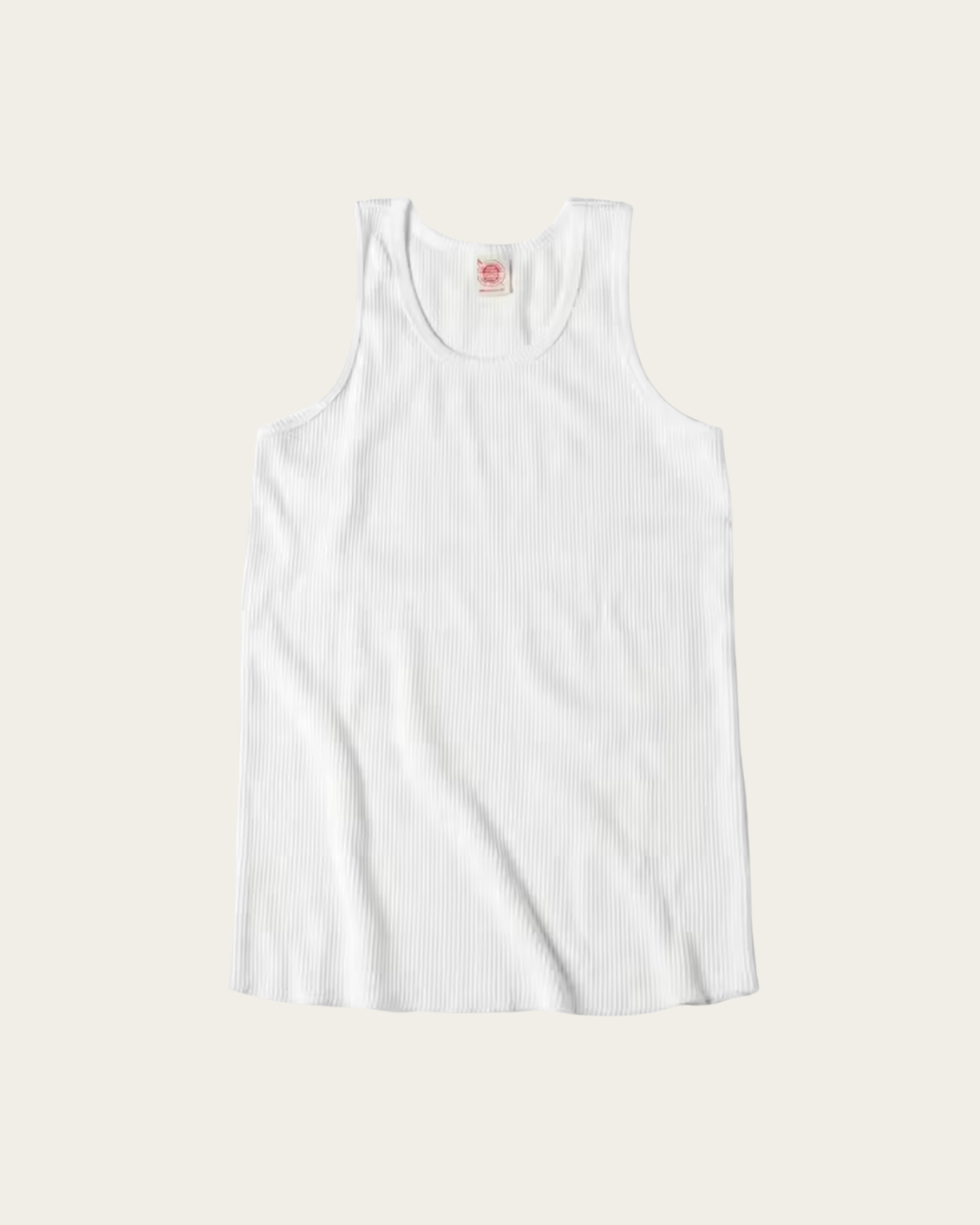 Men's Slim-Fit Tank Top Summer Sleeveless Round Neck Ribbed Cotton Shirt
