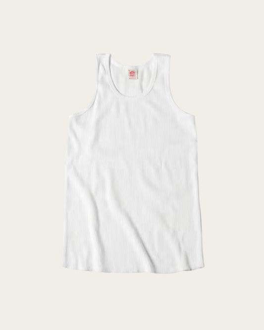 Men's Slim-Fit Tank Top Summer Sleeveless Round Neck Ribbed Cotton Shirt