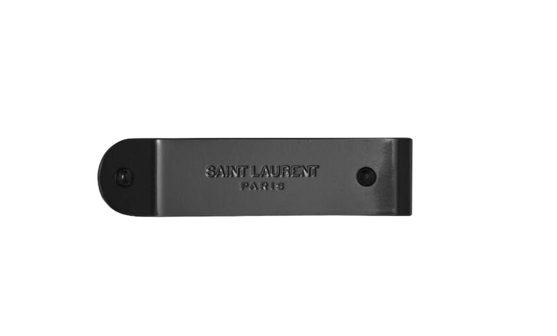 Saint Laurent Paris ID Black Metal Money Clip - Genuine Design Luxury Consignment for Men. New & Pre-Owned Clothing, Shoes, & Accessories. Calgary, Canada