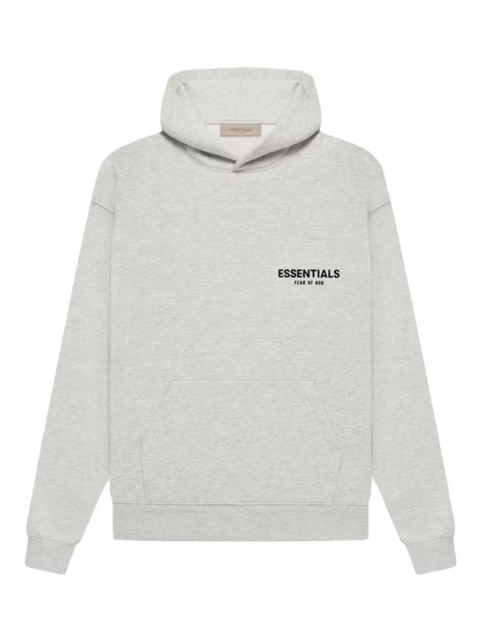 Essentials Fear of God Light Heather Oatmeal Fleece Hoodie SS22 - Genuine Design Luxury Consignment Calgary, Canada New & Pre-Owned Authentic Clothing, Shoes, Accessories.