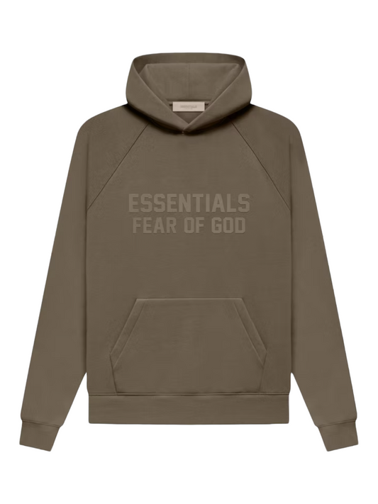 Essentials Fear of God Wood Fleece Hoodie FW22 — Genuine Design Luxury Consignment Calgary, Canada New & Pre-Owned Authentic Clothing, Shoes, Accessories.