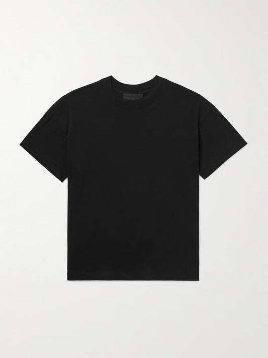 Essentials Fear of God Black Cotton Blend Jersey T-Shirt