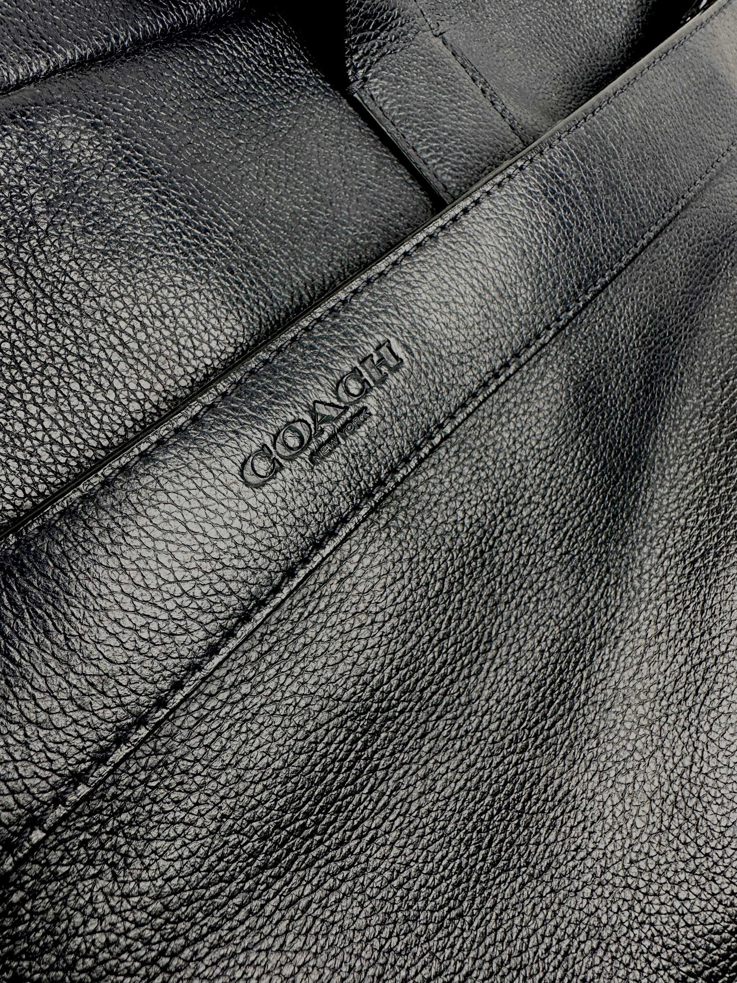 Coach Navy Leather Briefcase — Genuine Design Luxury Consignment for Men. New & Pre-Owned Clothing, Shoes, & Accessories. Calgary, Canada