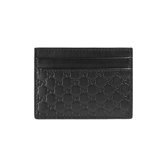 Gucci Black Leather MicroGuccissima Card Case— Genuine Design Luxury Consignment for Men. New & Pre-Owned Clothing, Shoes, & Accessories. Calgary, Canada