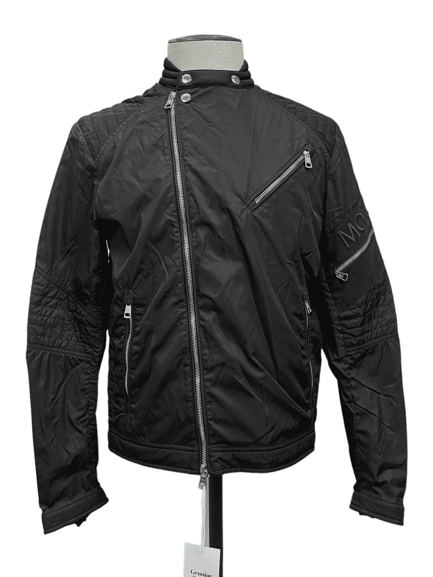 Moncler Cross Body Zip Black Jacket