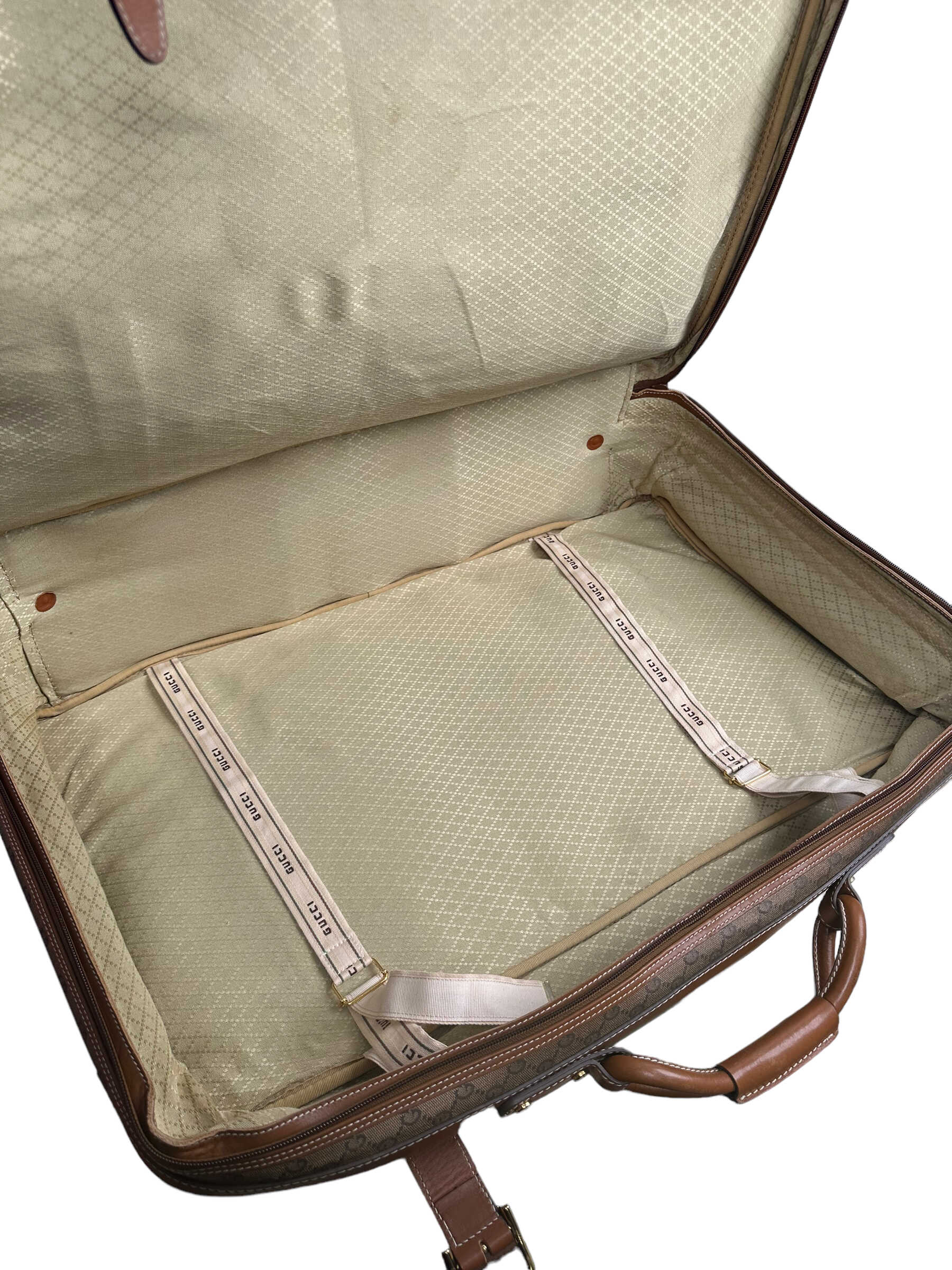 Vintage Gucci GG Plus Web Trunk Suitcase — Genuine Design Luxury Consignment for Men. New & Pre-Owned Clothing, Shoes, & Accessories. Calgary, Canada