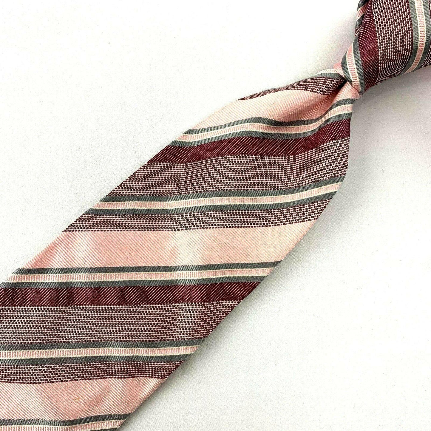 Harry Rosen Multi Color Striped Silk Neck Tie - Genuine Design Luxury Consignment