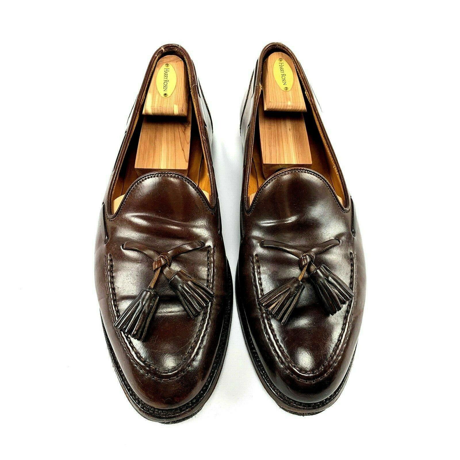 Crockett & Jones x Polo Ralph Lauren Brown Shell Cordovan Tassel Loafer  Dress Shoe 11.5 D US