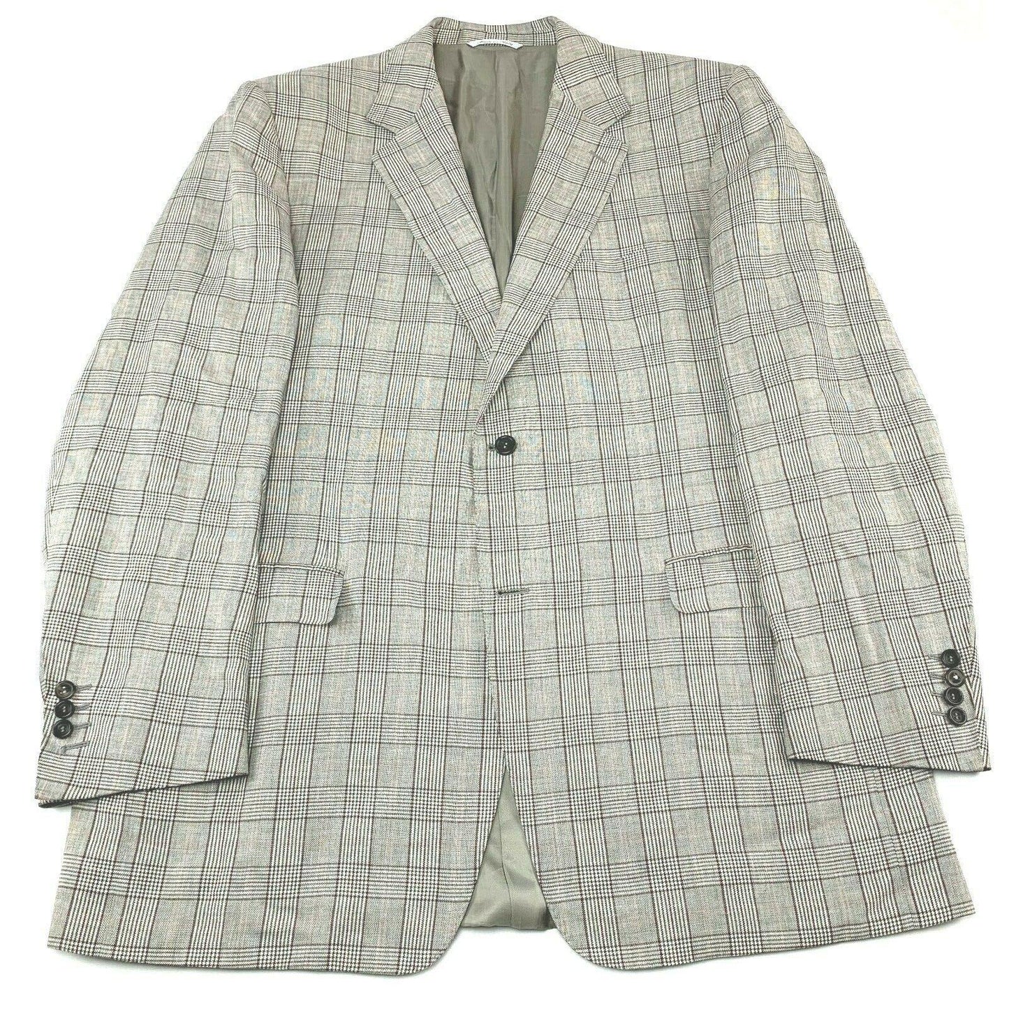 Canali Grey Plaid Glen Check Sport Coat 48T US / 58L EU - Genuine Design Luxury Consignment