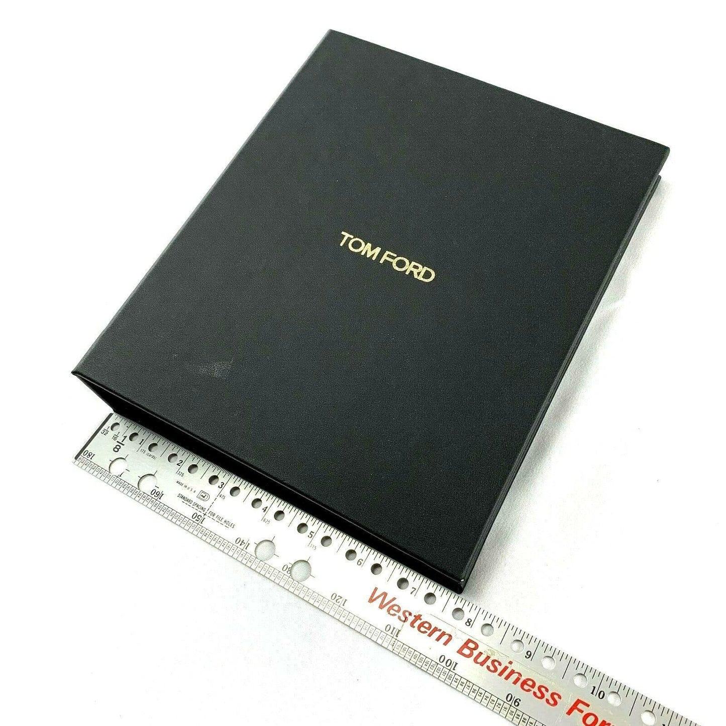TOM FORD Brown Gold Appointment Binder with Blank Fill Pages - Genuine Design Luxury Consignment
