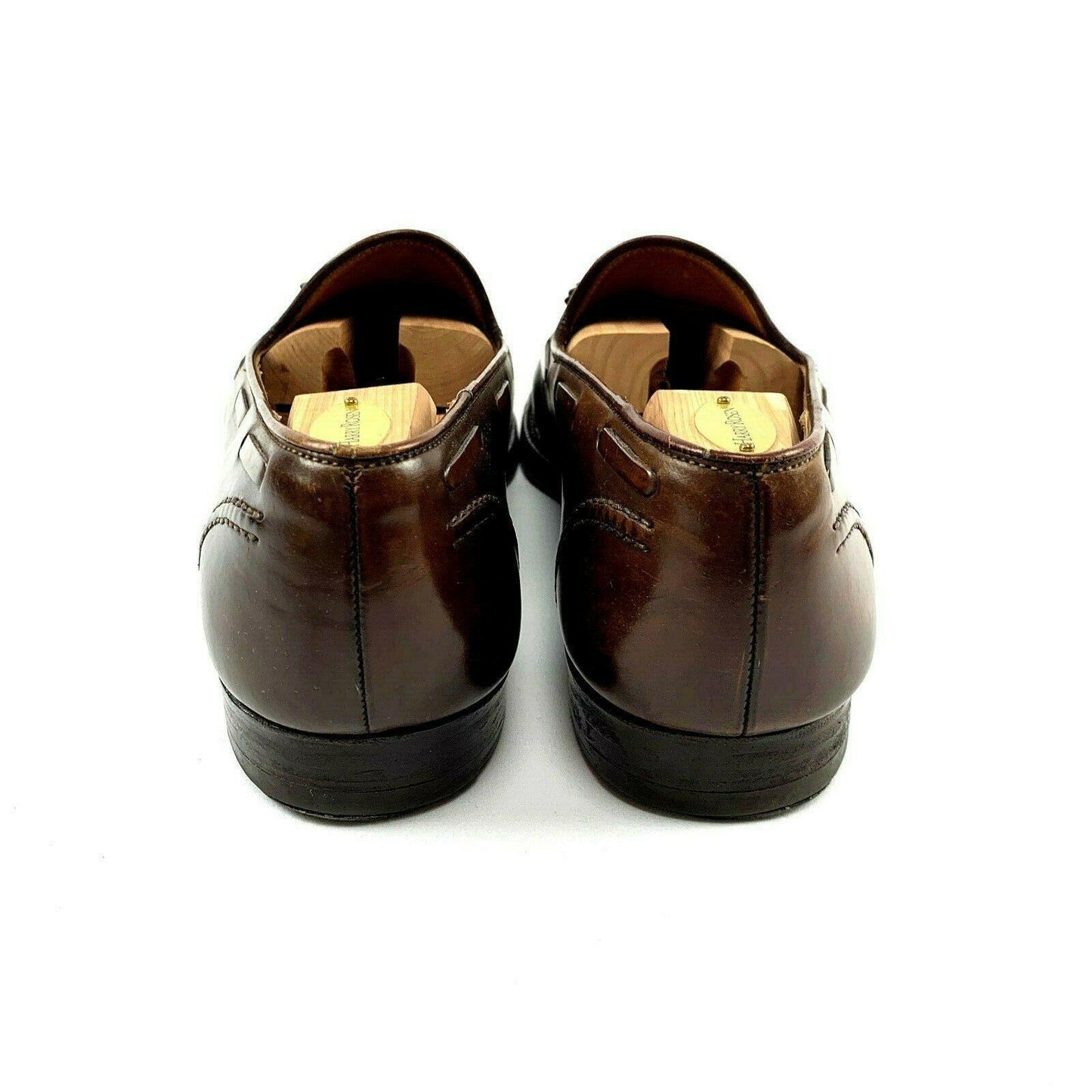 Crockett & Jones x Polo Ralph Lauren Brown Shell Cordovan Tassel Loafer Dress Shoe 11.5 D US - Genuine Design Luxury Consignment