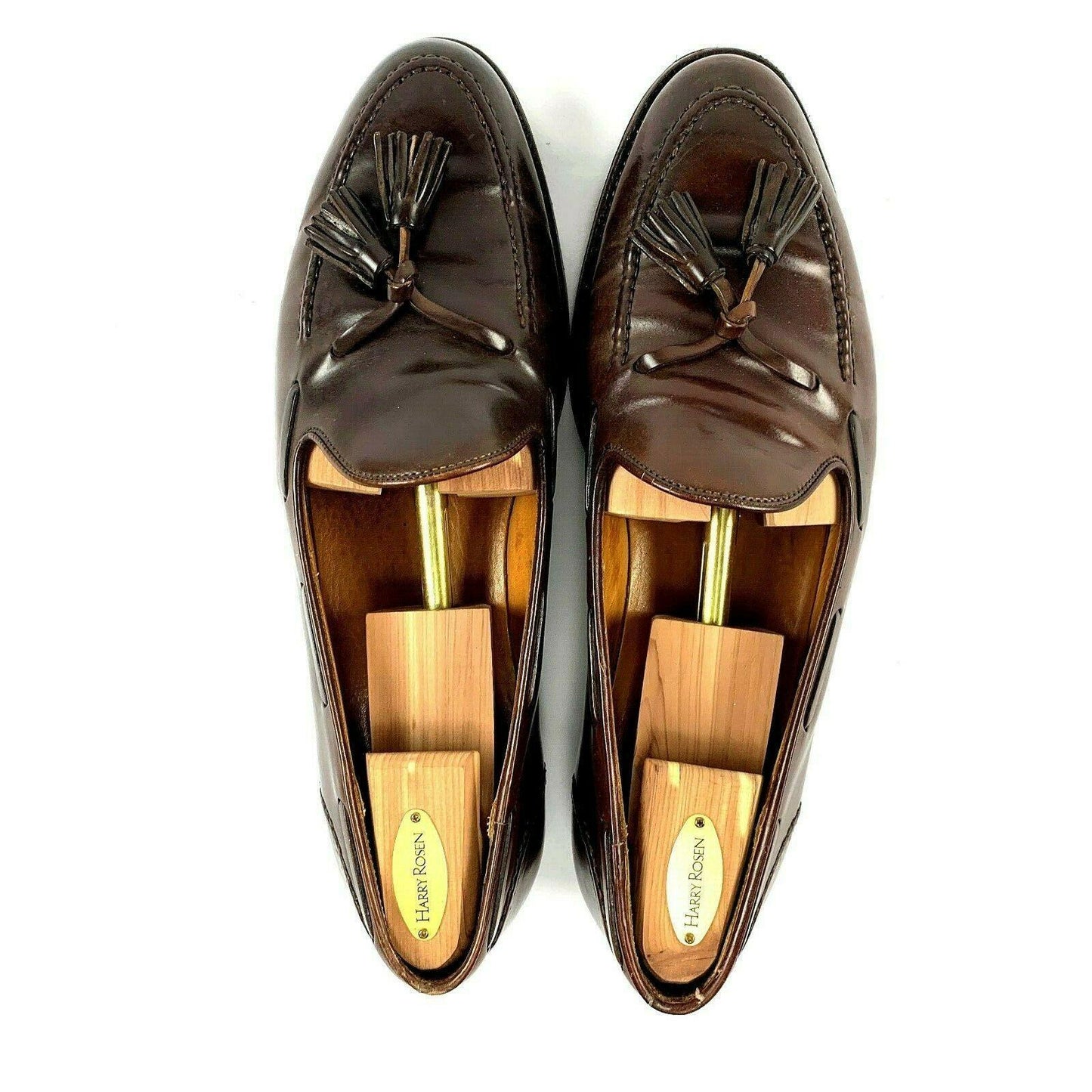Crockett & Jones x Polo Ralph Lauren Brown Shell Cordovan Tassel Loafer Dress Shoe 11.5 D US - Genuine Design Luxury Consignment