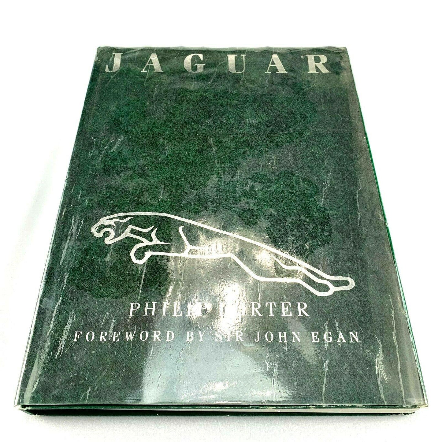 Jaguar Vintage Automobile Collection Coffee Table Green Hardcover Catalog Book - Genuine Design Luxury Consignment