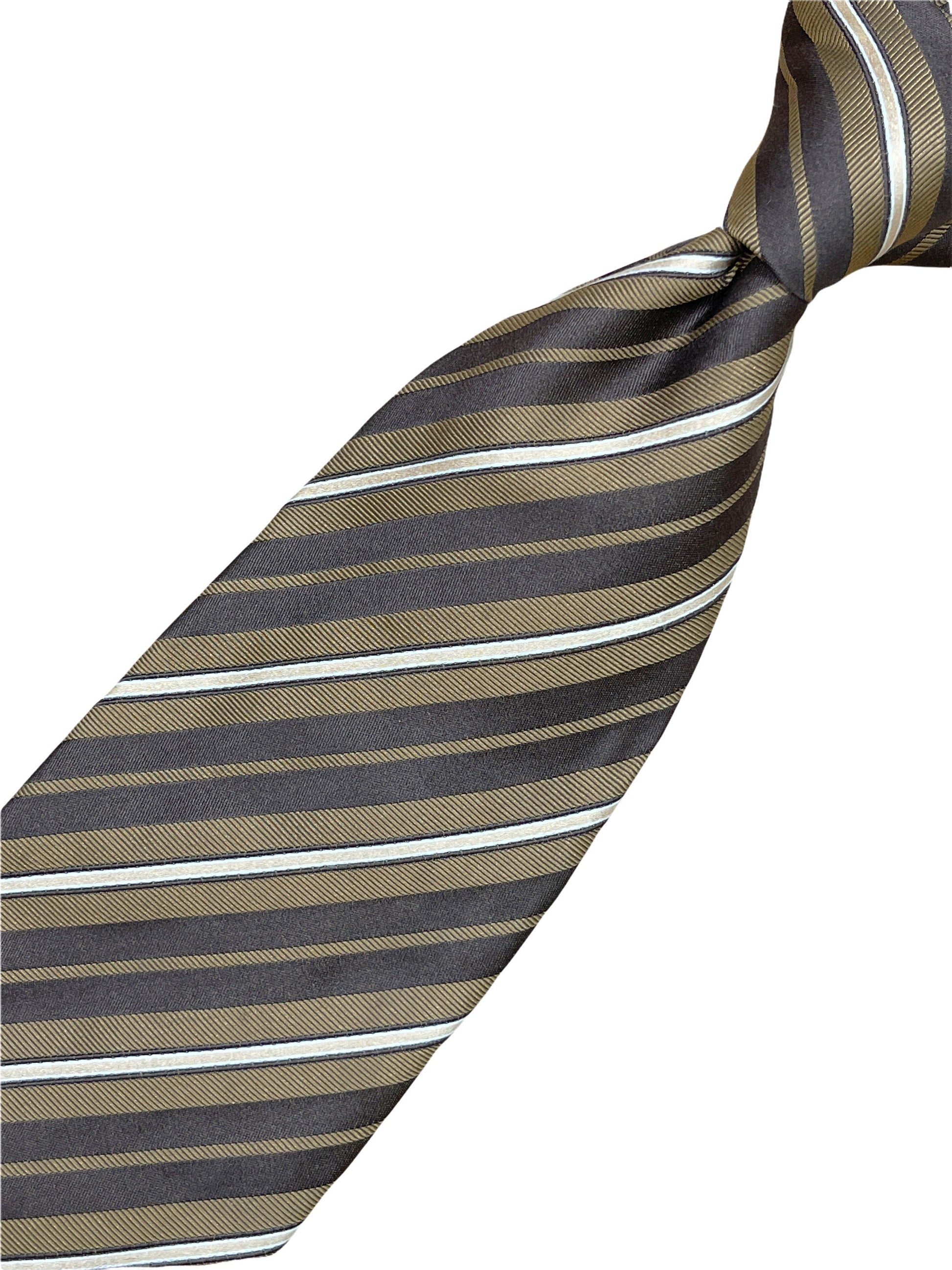 hugo boss striped silk tie