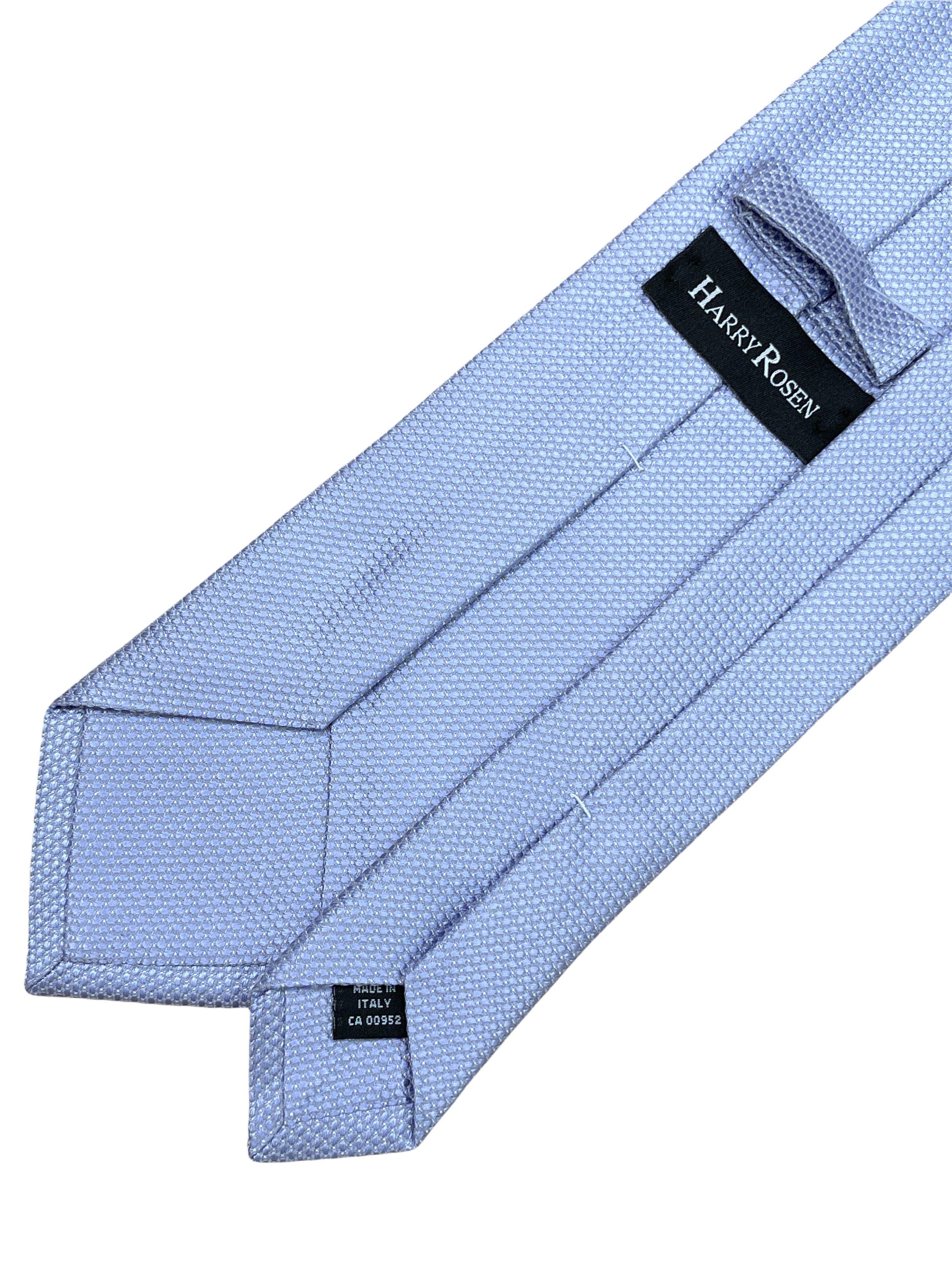 Harry Rosen light sky blue 100% silk tie Genuine Design luxury consignment 