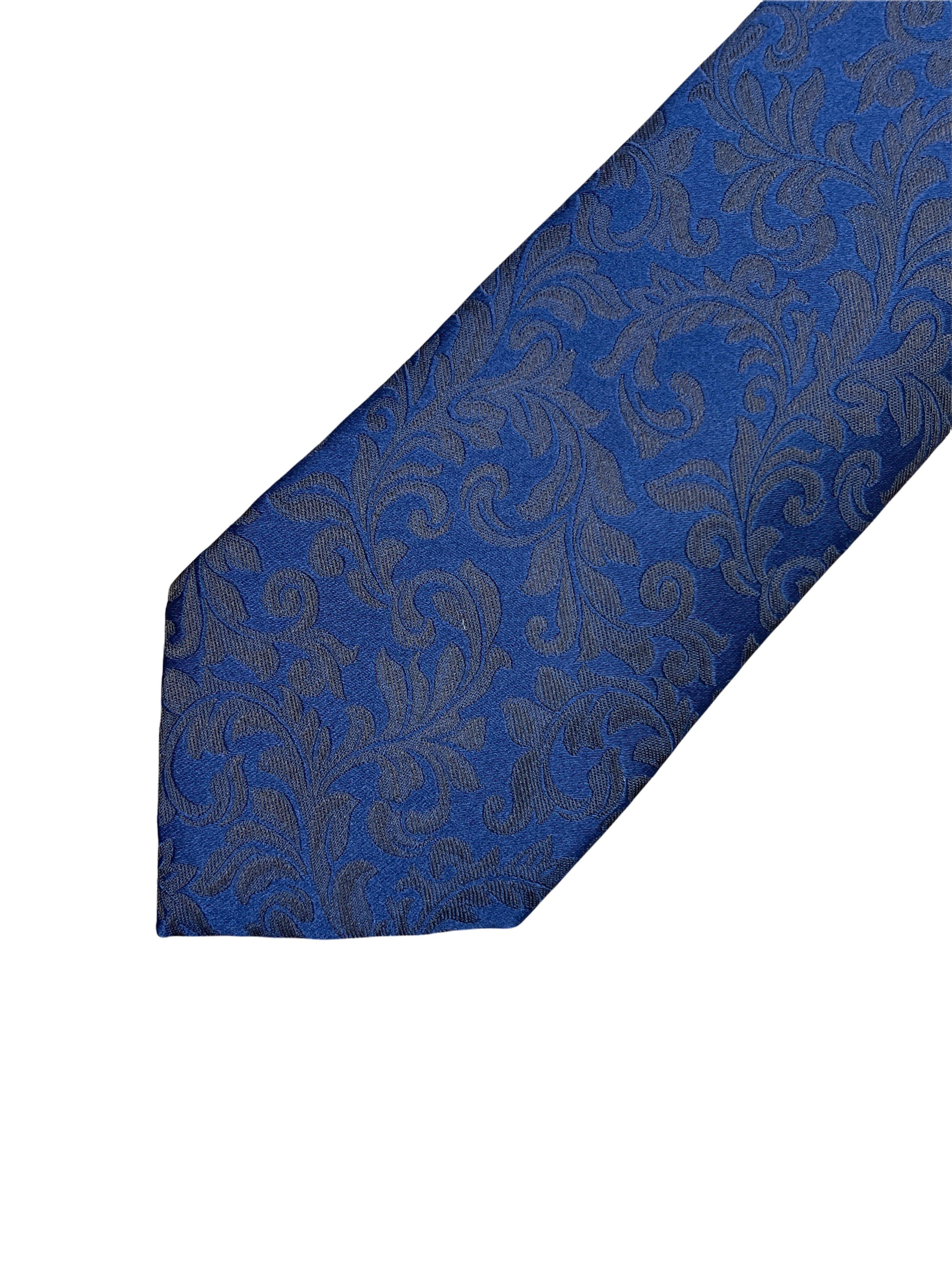 Designer Ermenegildo Zegna top Blue Italian Silk Paisley Tie