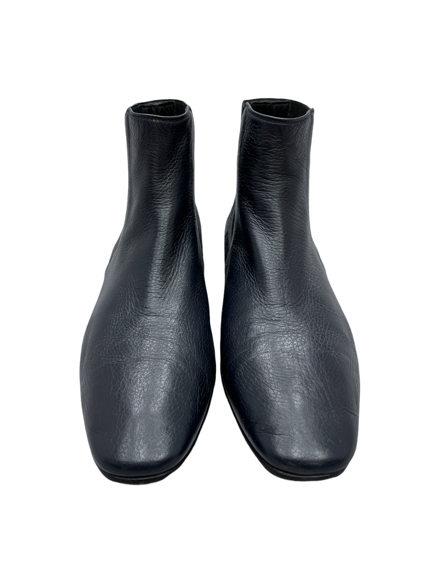 Dolce & Gabbana Navy Blue Deerskin Leather Chelsea Boots 11 US - Genuine Design Luxury Consignment for Men. New & Pre-Owned Clothing, Shoes, & Accessories. Calgary, Canada