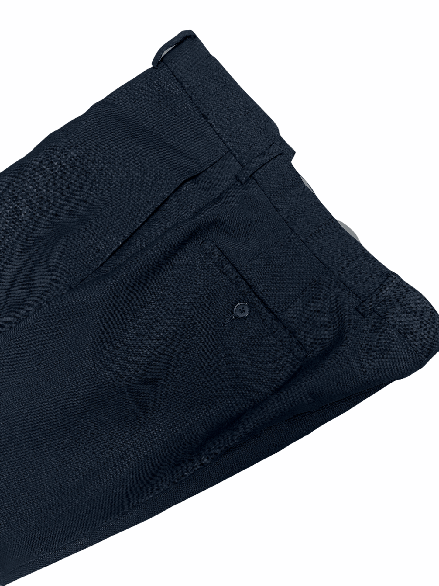 Coppley Black Flat Front Dress Pants Wool Mohair 32 Waist 30 Length Slim Fit - Genuine Design Luxury Consignment