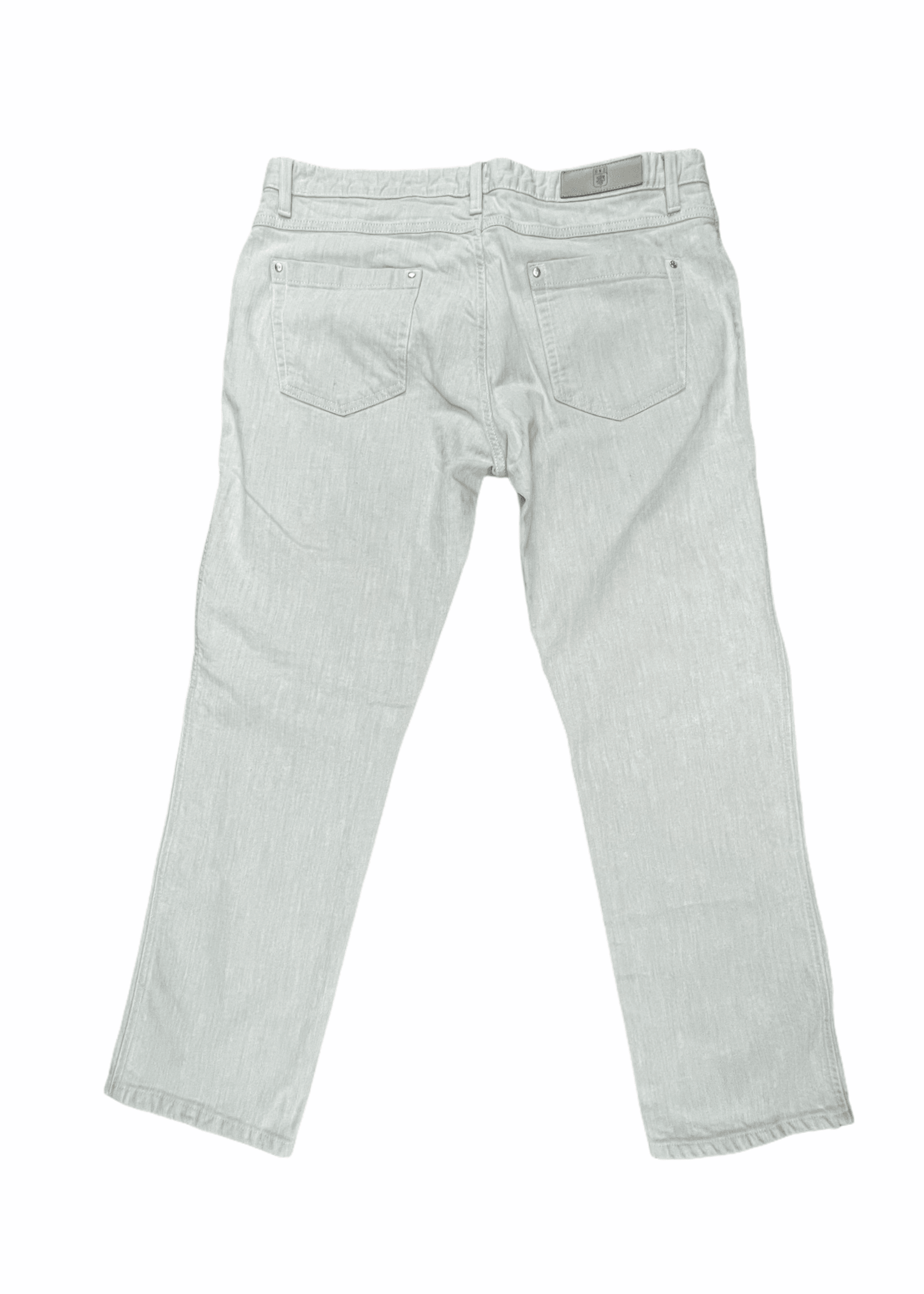 Ermenegildo Zegna Stone Grey Wash 5 Pocket Denim Jeans 36W 30L—Genuine Design luxury consignment 