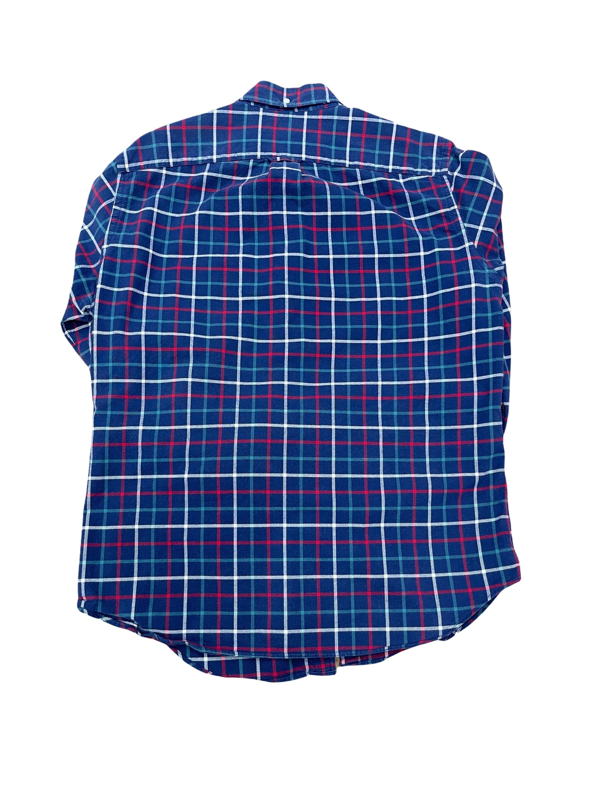 J. Crew Blue Plaid Flannel Button Down Shirt - Medium Genuine Design luxury consignment