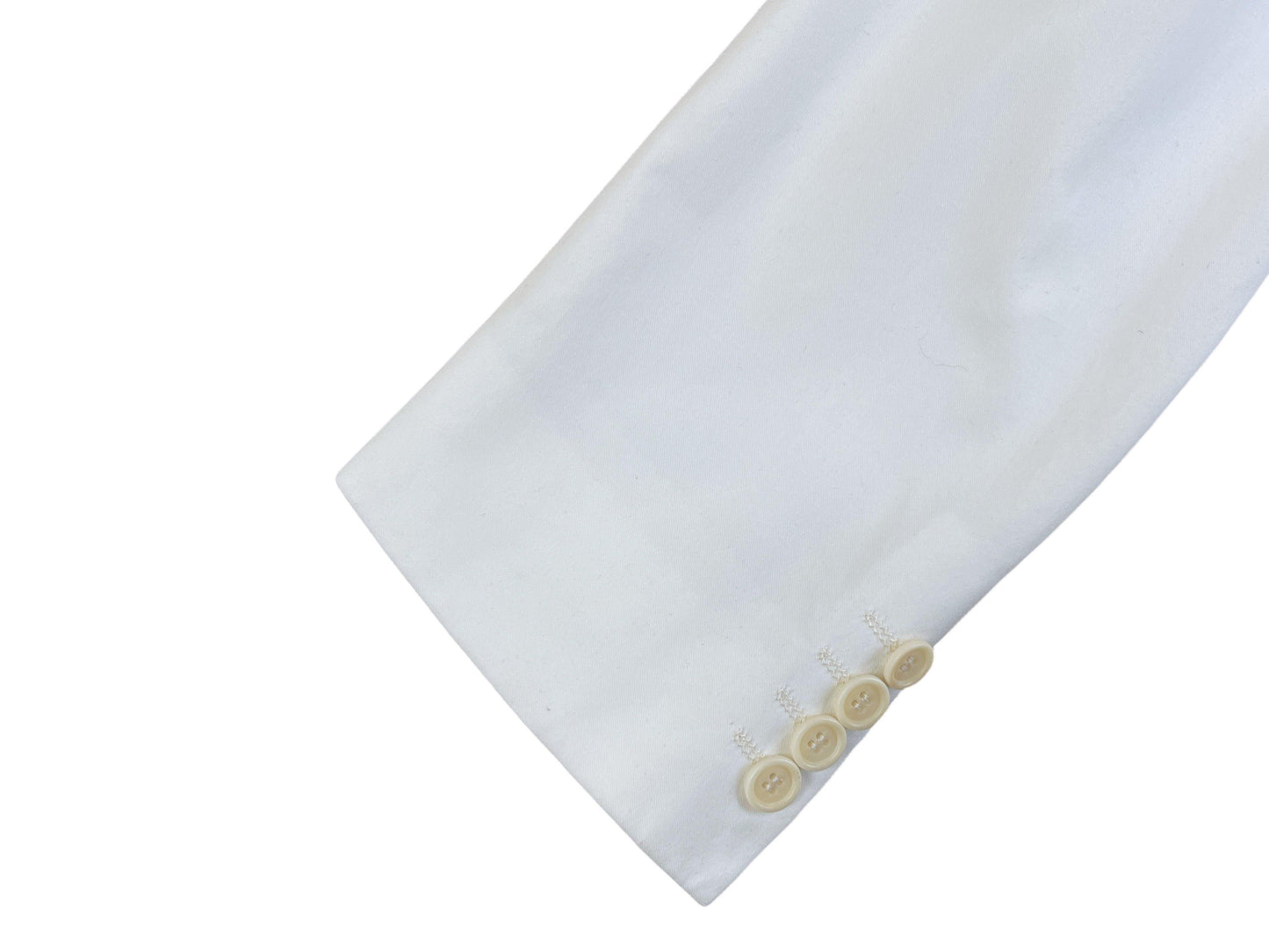 Coppley White Cotton Suit - 38R Genuine Design luxury consignment