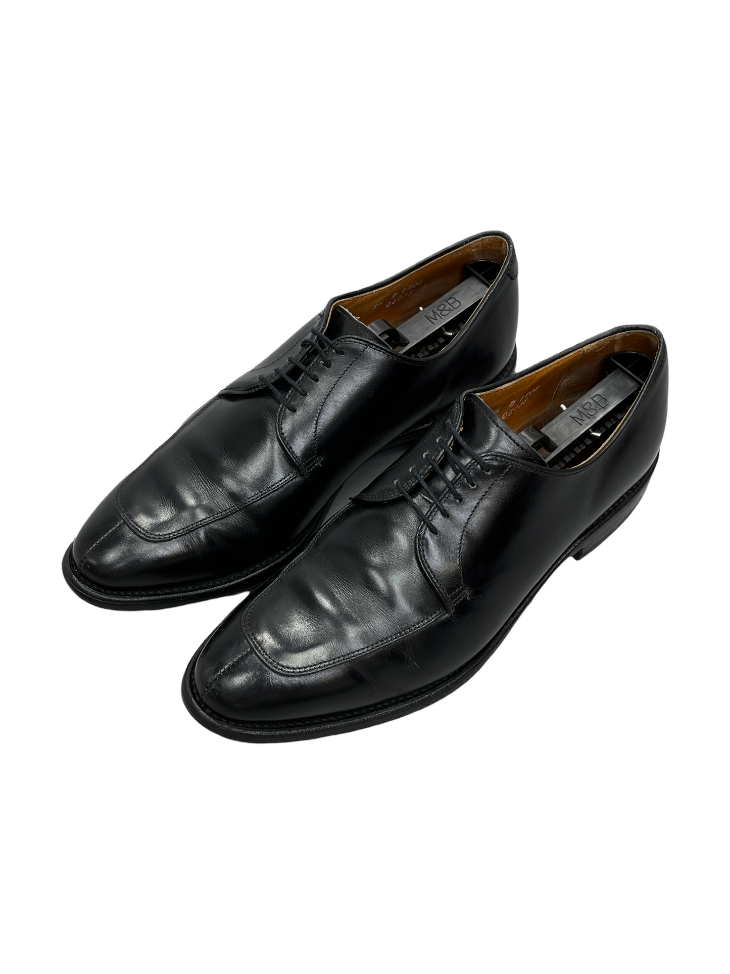 Allen Edmonds Delray Black Leather Derby Dress Shoes 8.5 D US Men — Genuine Design luxury consignment Calgary, Canada New and pre-owned clothing, shoes, accessories.