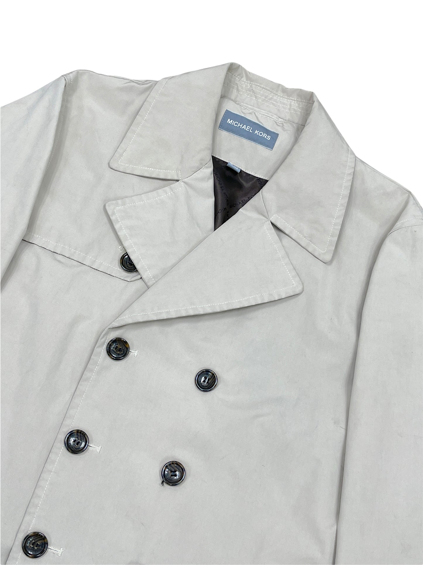 Michael Kors Tan Raincoat Trench Coat Medium - M