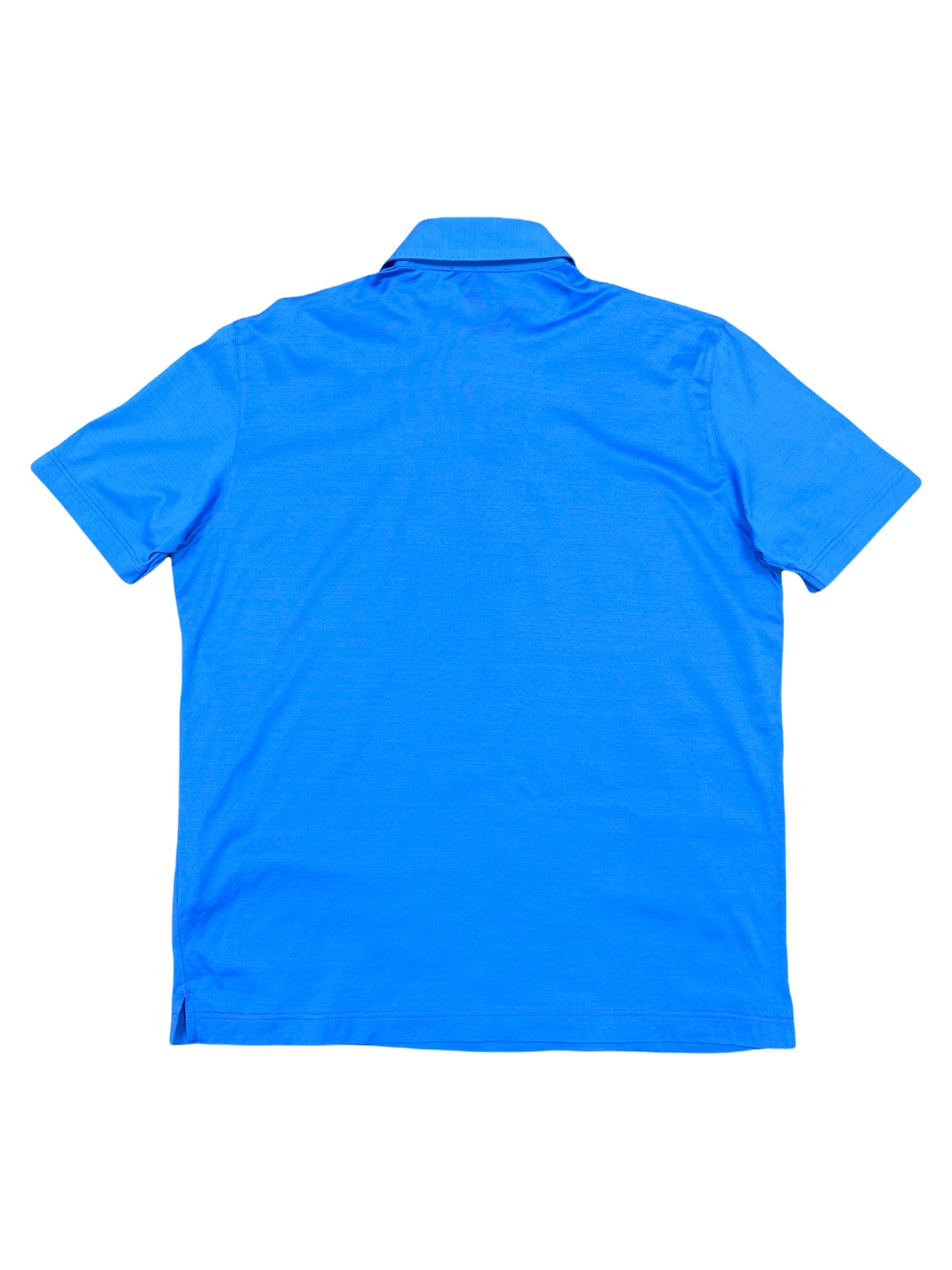 Gran Sasso Blue Mercerized Cotton Polo Large - L