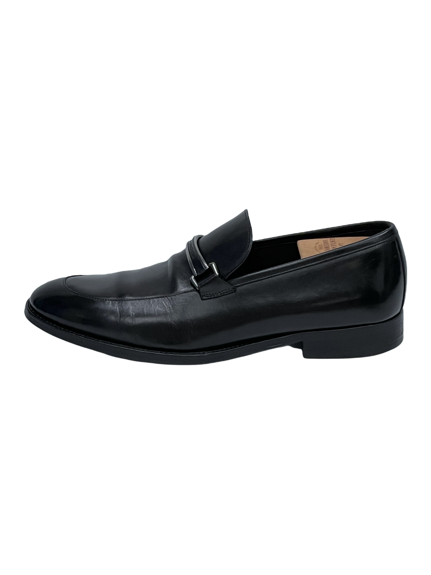 Ermenegildo Zegna Black Leather Penny Loafers 8 D US