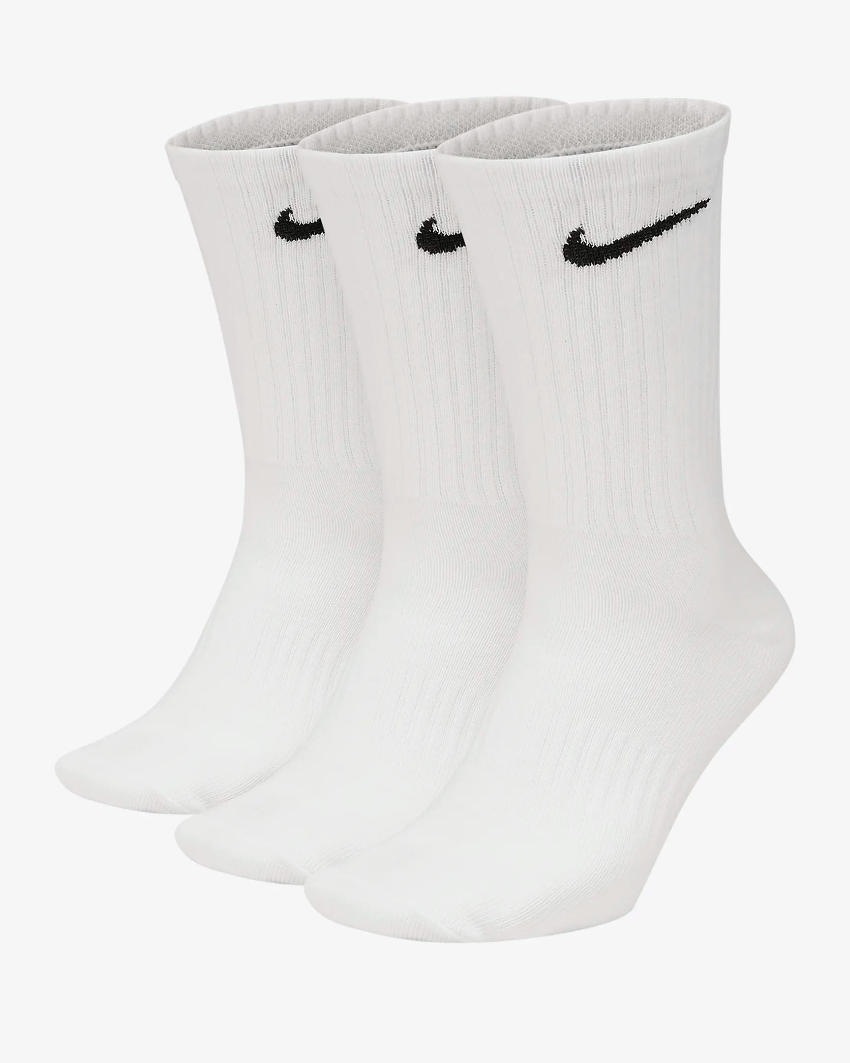 Nike White Everyday Lightweight Cotton Cushioned Crew Socks 3 Pack - Genuine Design Luxury Consignment for Men. New & Pre-Owned Clothing, Shoes, & Accessories. Calgary, Canada