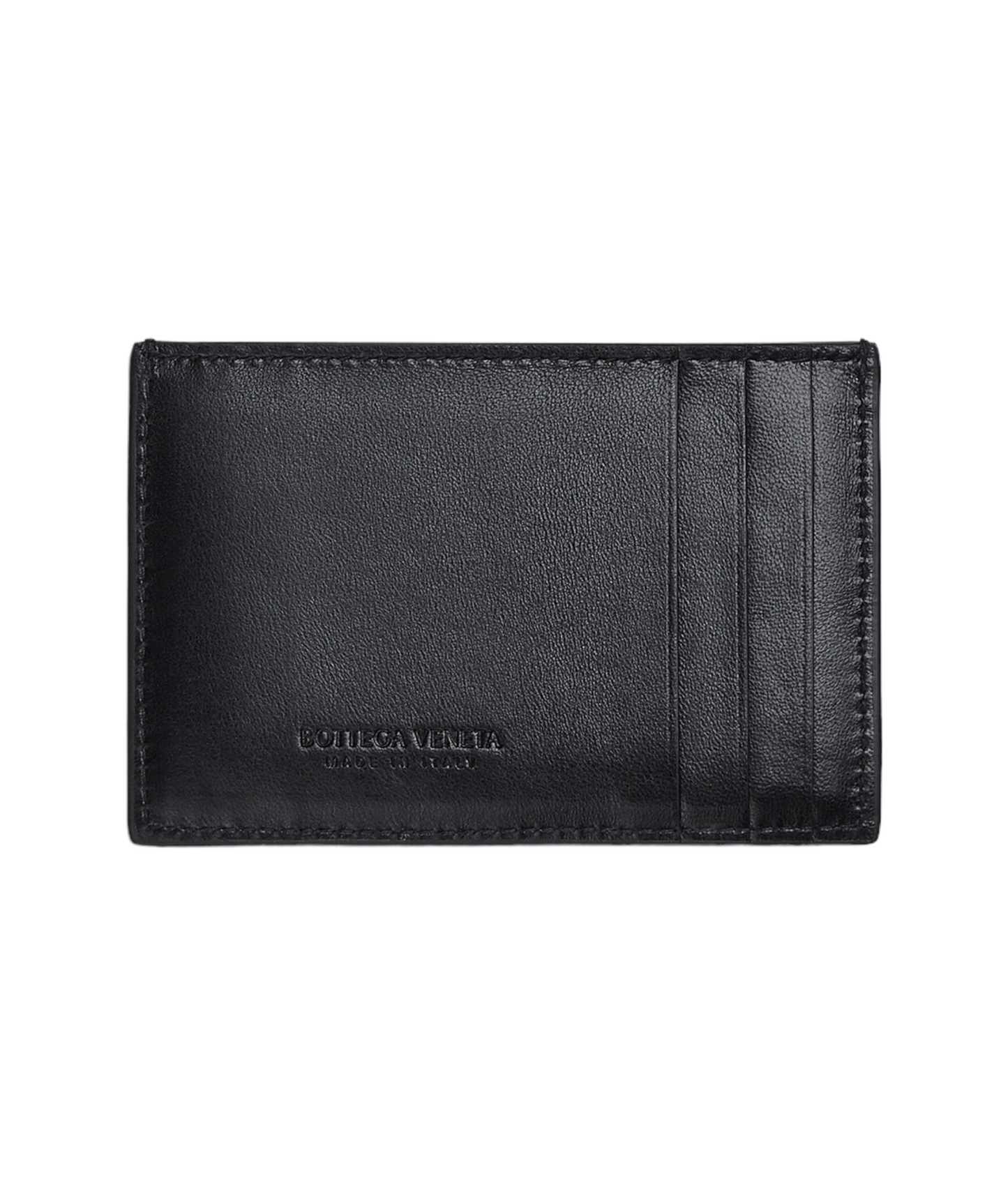 Bottega Veneta Black Leather Credit Card Case - Genuine Design Luxury Consignment for Men. New & Pre-Owned Clothing, Shoes, & Accessories. Calgary, Canada