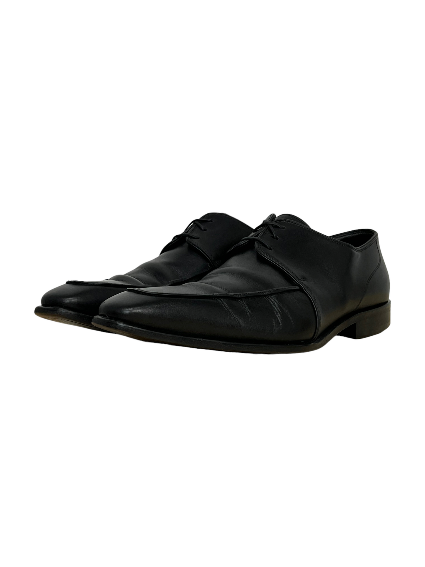 Hugo Boss Black Leather Derby Dress Shoe - Genuine Design Luxury Consignment for Men. New & Pre-Owned Clothing, Shoes, & Accessories. Calgary, Canada