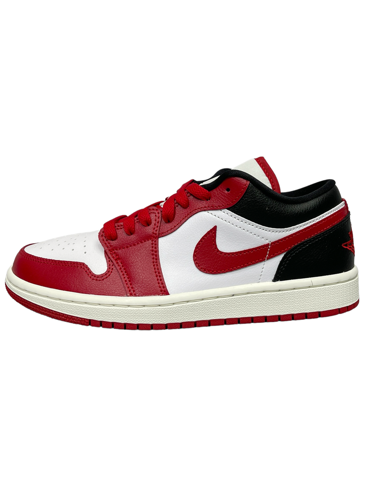 Jordan Calgary Nike Air Jordan 1 Low Reverse Black Toe Sneakers – Genuine Design ...