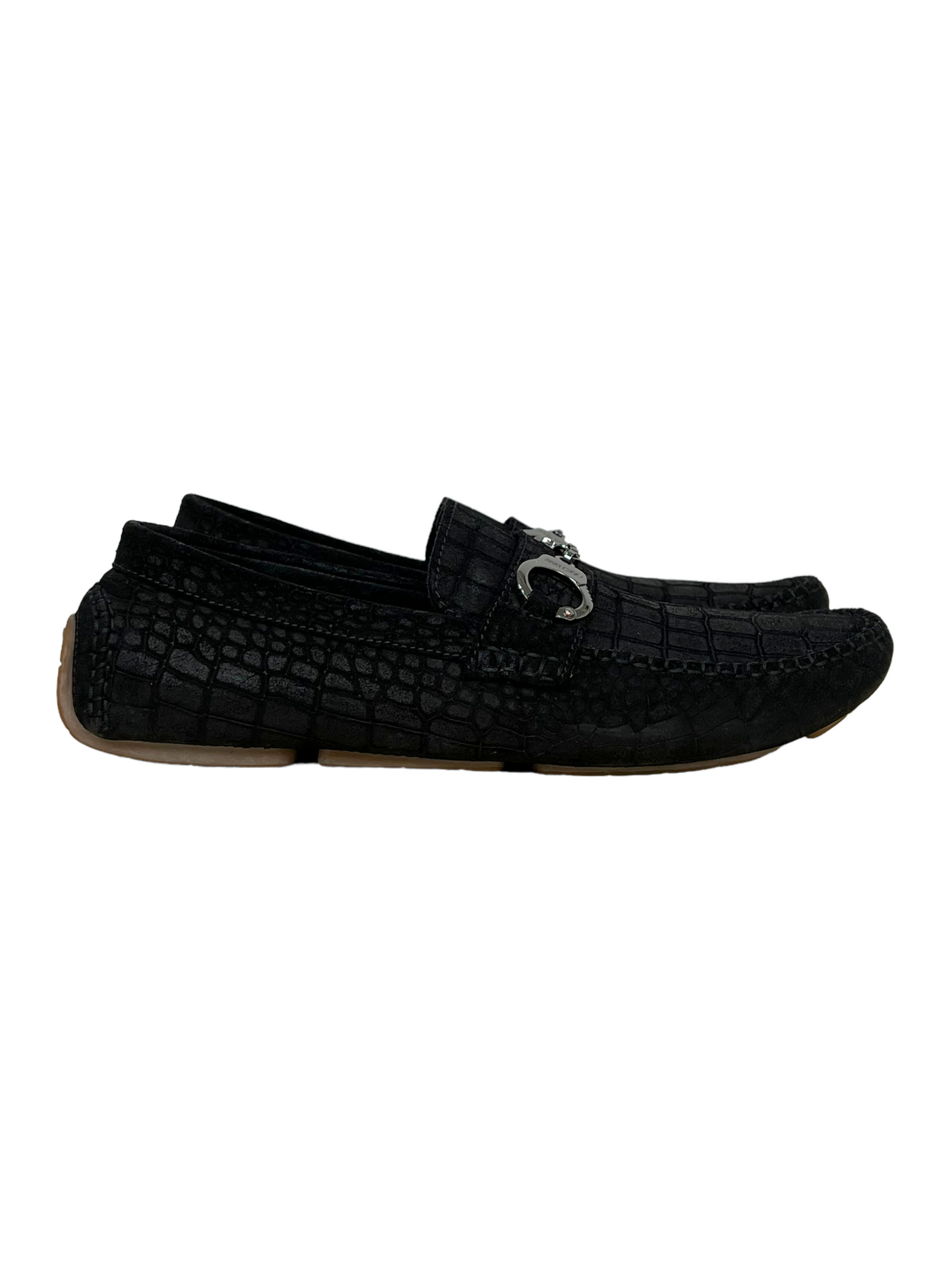 Jimmy Choo Brogan Crocodile-embossed Driving Loafer - Genuine Design Luxury Consignment for Men. New & Pre-Owned Clothing, Shoes, & Accessories. Calgary, Canada