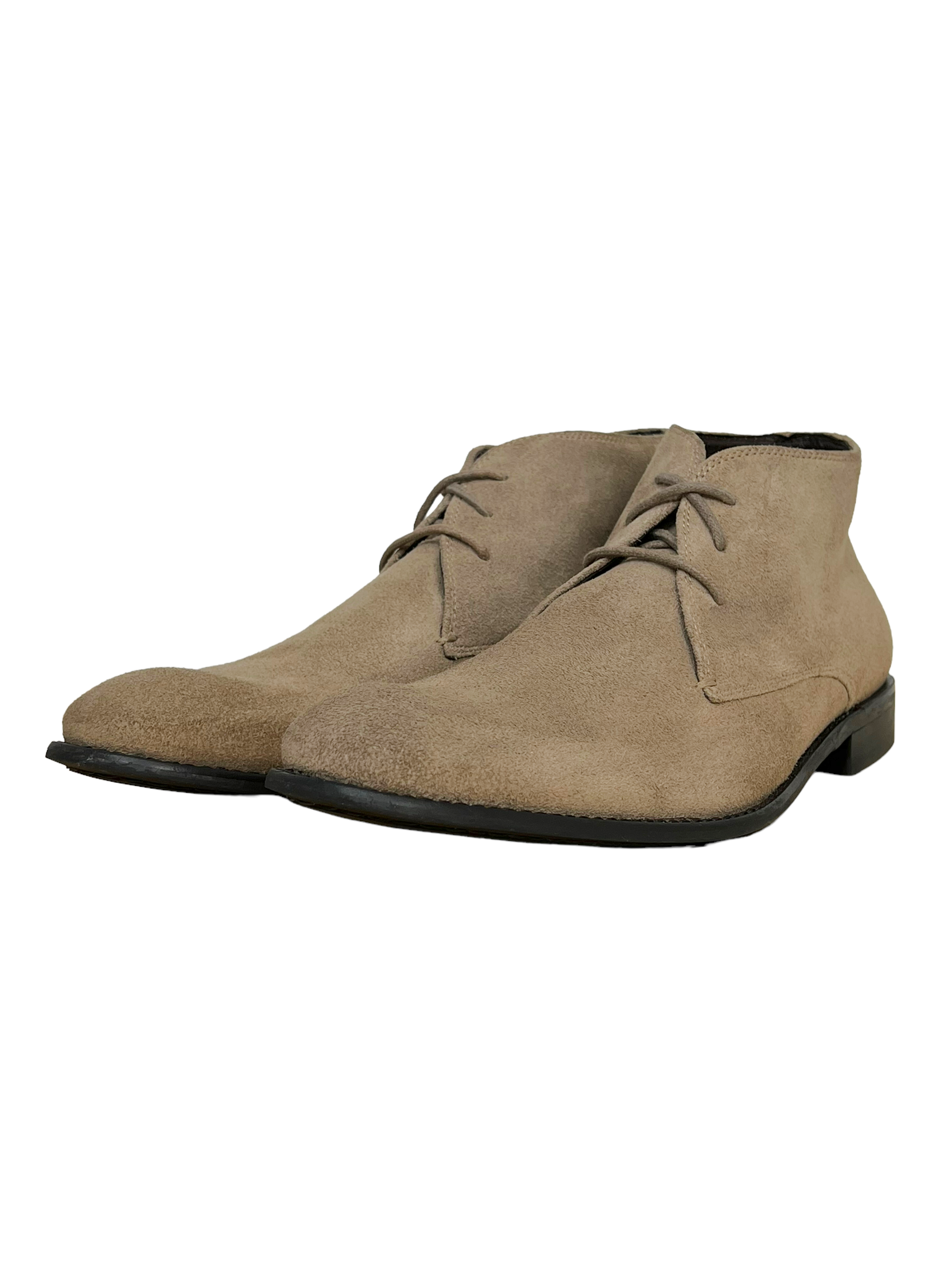 John Varvatos Beige Suede Ankle Chelsea Boots Genuine Design