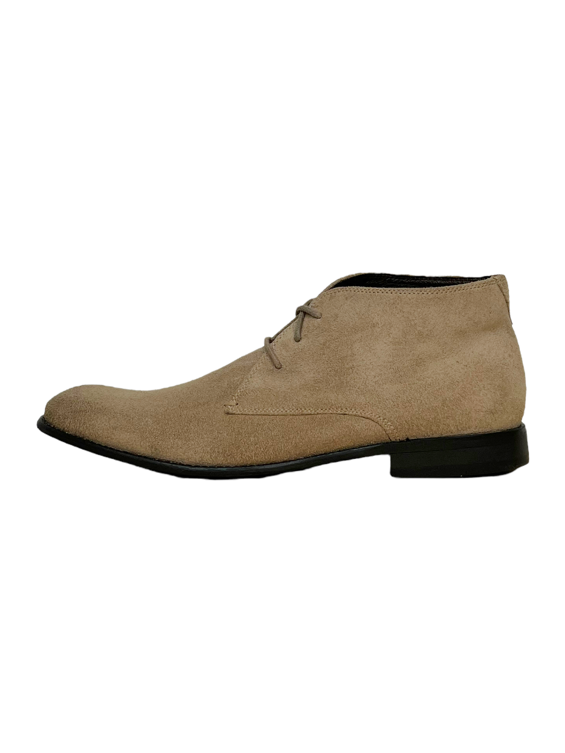 John Varvatos Beige Suede Ankle Chelsea Boots - Genuine Design Luxury Consignment for Men. New & Pre-Owned Clothing, Shoes, & Accessories. Calgary, Canada