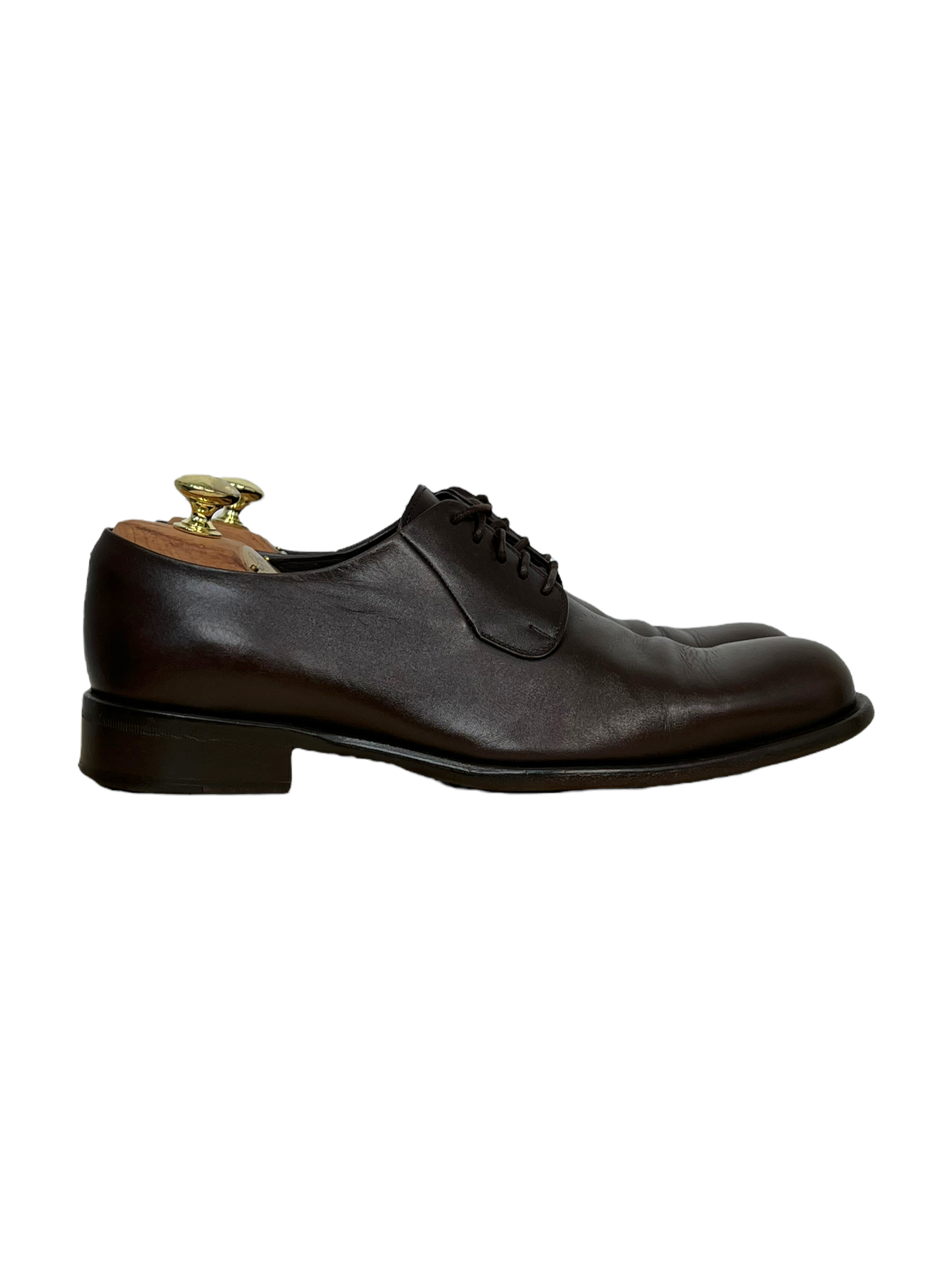 Giorgio Armani Brown Oxford Dress Shoes - Genuine Design Luxury Consignment for Men. New & Pre-Owned Clothing, Shoes, & Accessories. Calgary, Canada