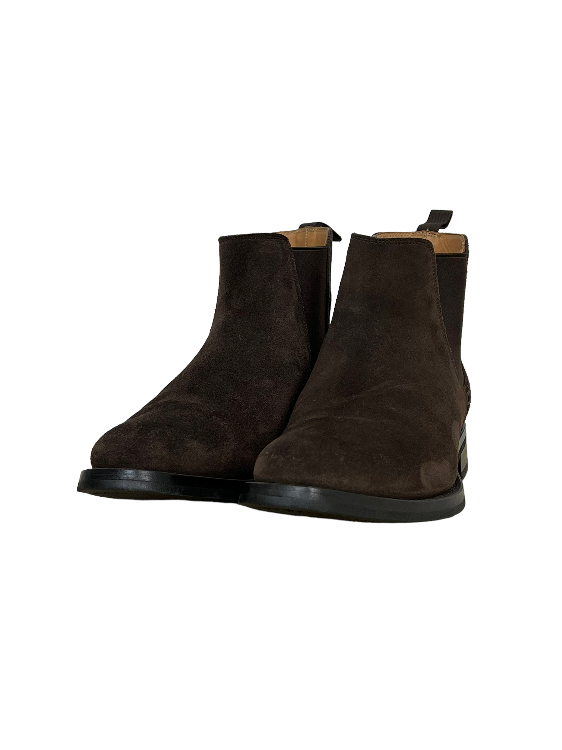 Paul Smith Dark Brown Suede Gerald Chelsea Boots - Genuine Design Luxury Consignment for Men. New & Pre-Owned Clothing, Shoes, & Accessories. Calgary, Canada