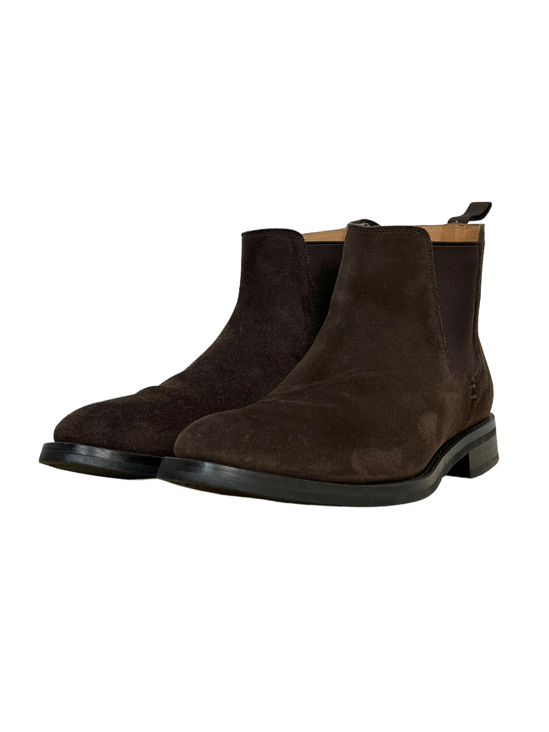 Paul Smith Dark Brown Suede Gerald Chelsea Boots - Genuine Design Luxury Consignment for Men. New & Pre-Owned Clothing, Shoes, & Accessories. Calgary, Canada