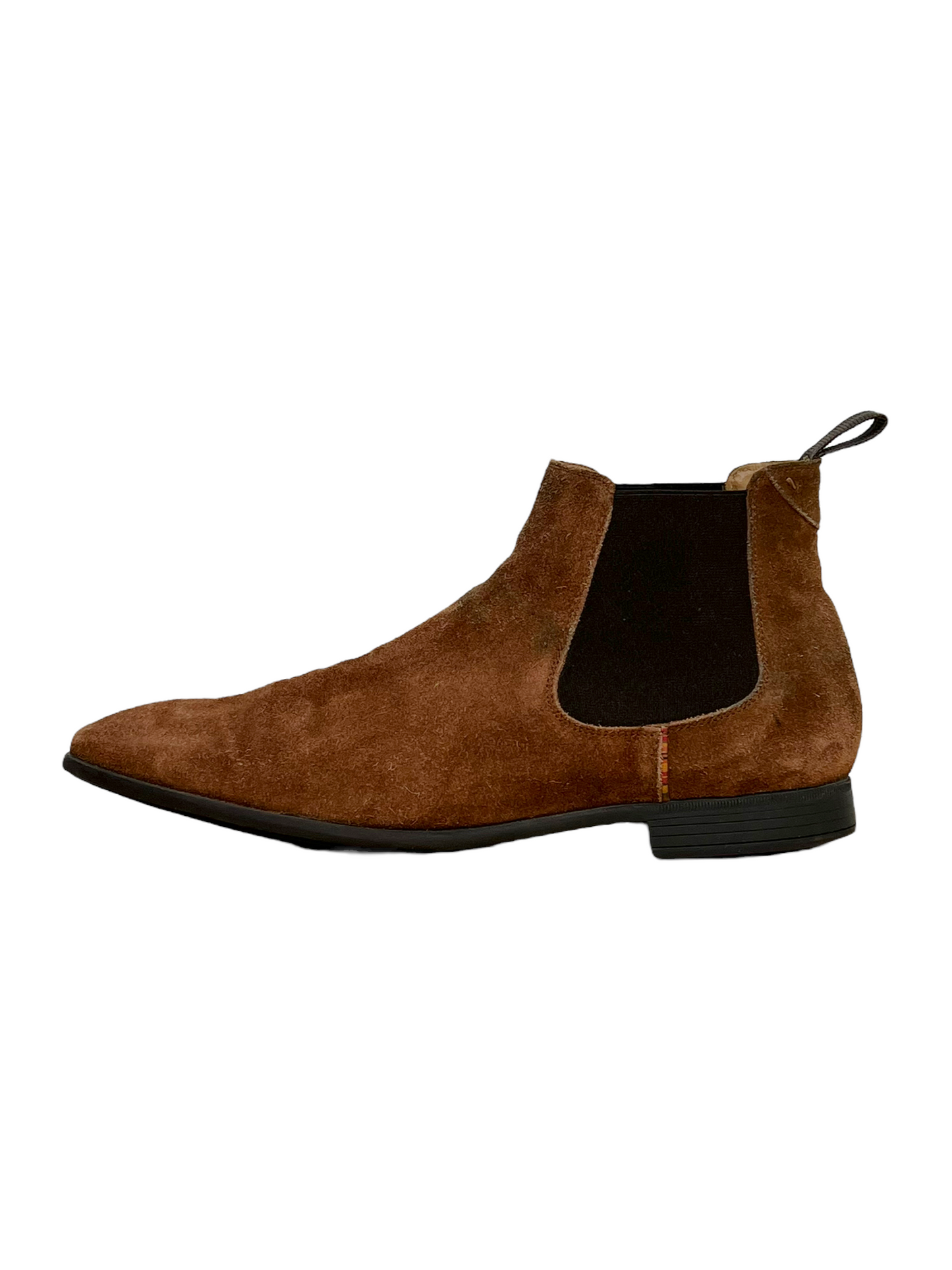 Paul Smith Chestnut Suede Falconer Ankle Chelsea Boot - Genuine Design Luxury Consignment for Men. New & Pre-Owned Clothing, Shoes, & Accessories. Calgary, Canada