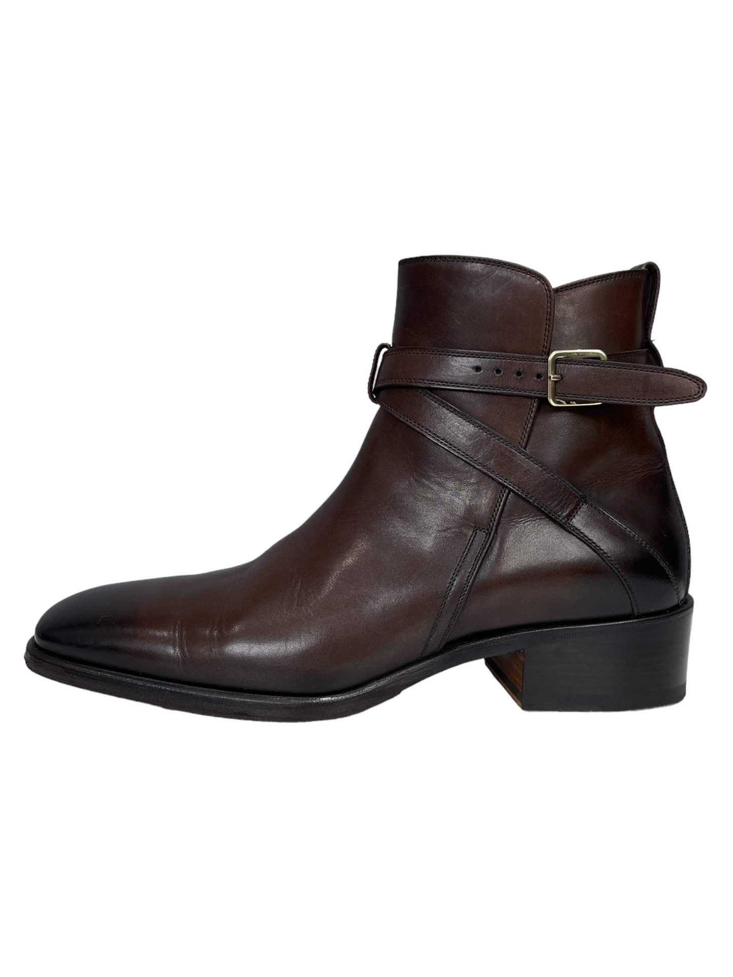 Tom Ford Brown Leather Jodhpur Boot 8 - Genuine Design Luxury Consignment Calgary, Alberta, Canada New and Pre-Owned Clothing, Shoes, Accessories.