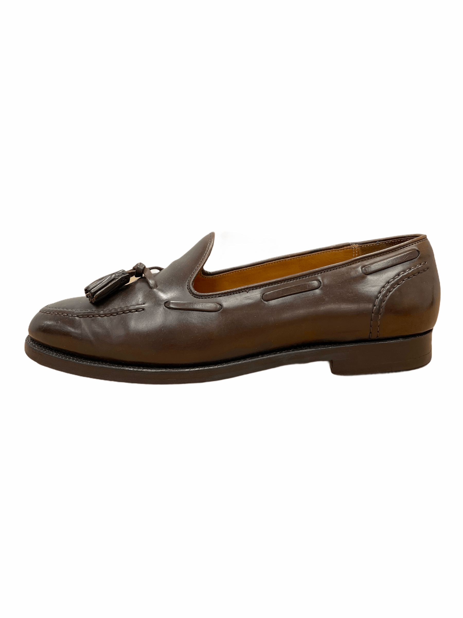 Crockett & Jones x Polo Ralph Lauren Brown Shell Cordovan Tassel Loafer  Dress Shoe 11.5 D US