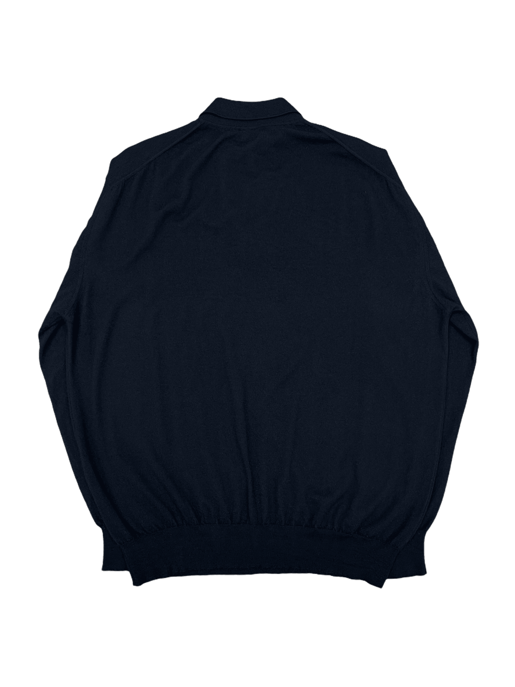 Brioni Black Cashmere Long Sleeve Polo Sweater—Genuine Design luxury consignment