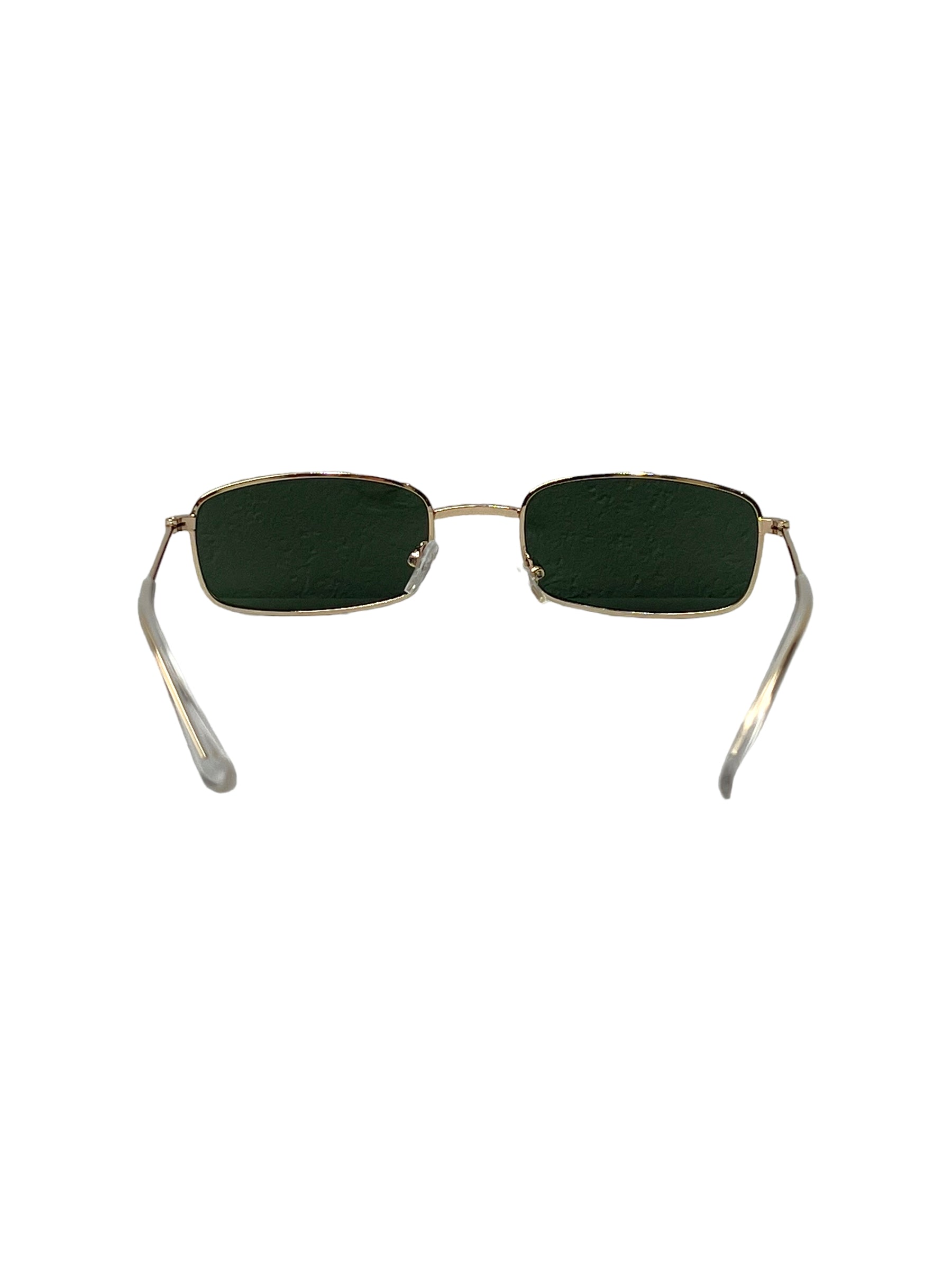 Rectangle Metal Frame Everyday Sunglasses